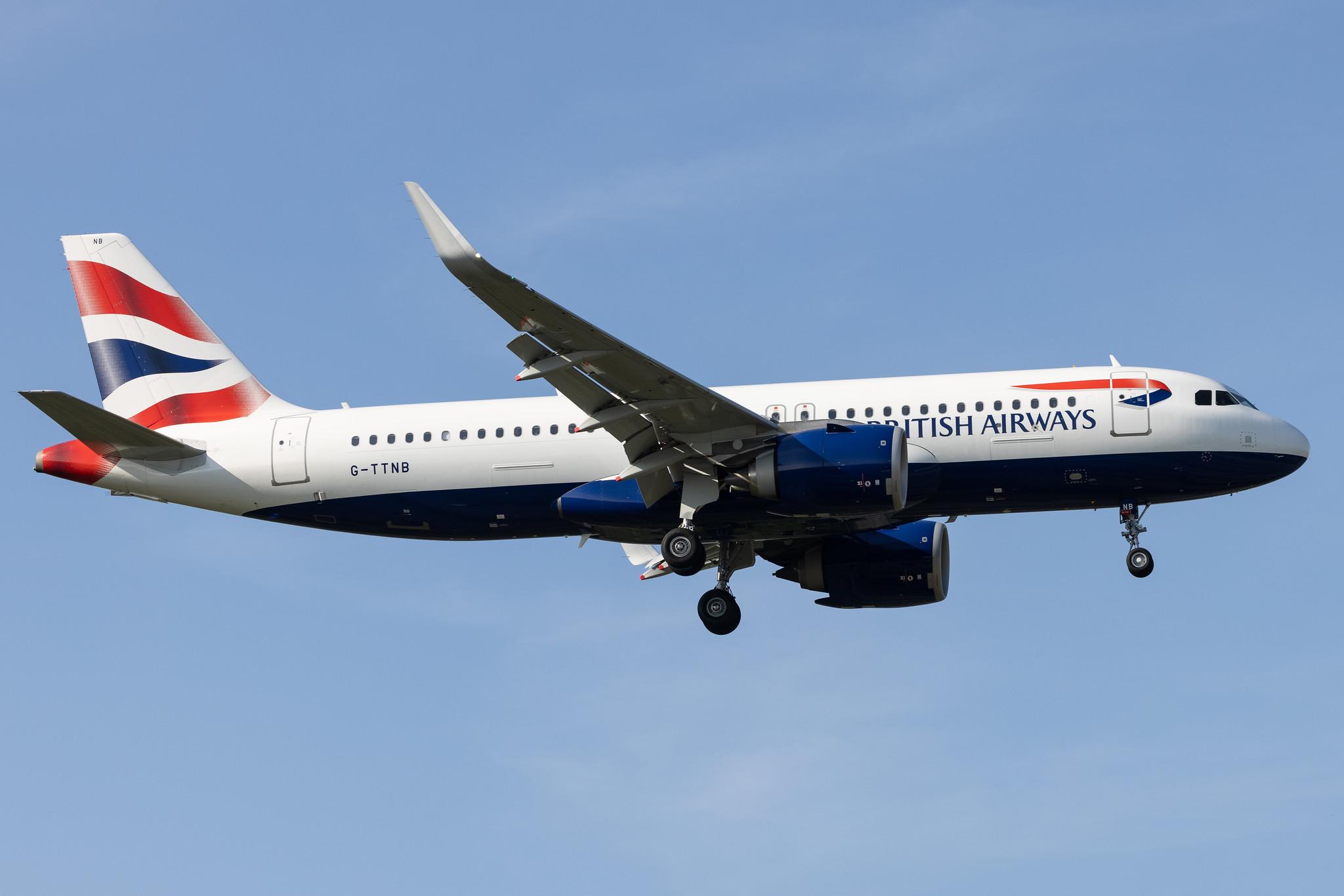 London Heathrow: British Airways (BA / BAW) |  Airbus A320-251N A20N | G-TTNB | MSN 8139