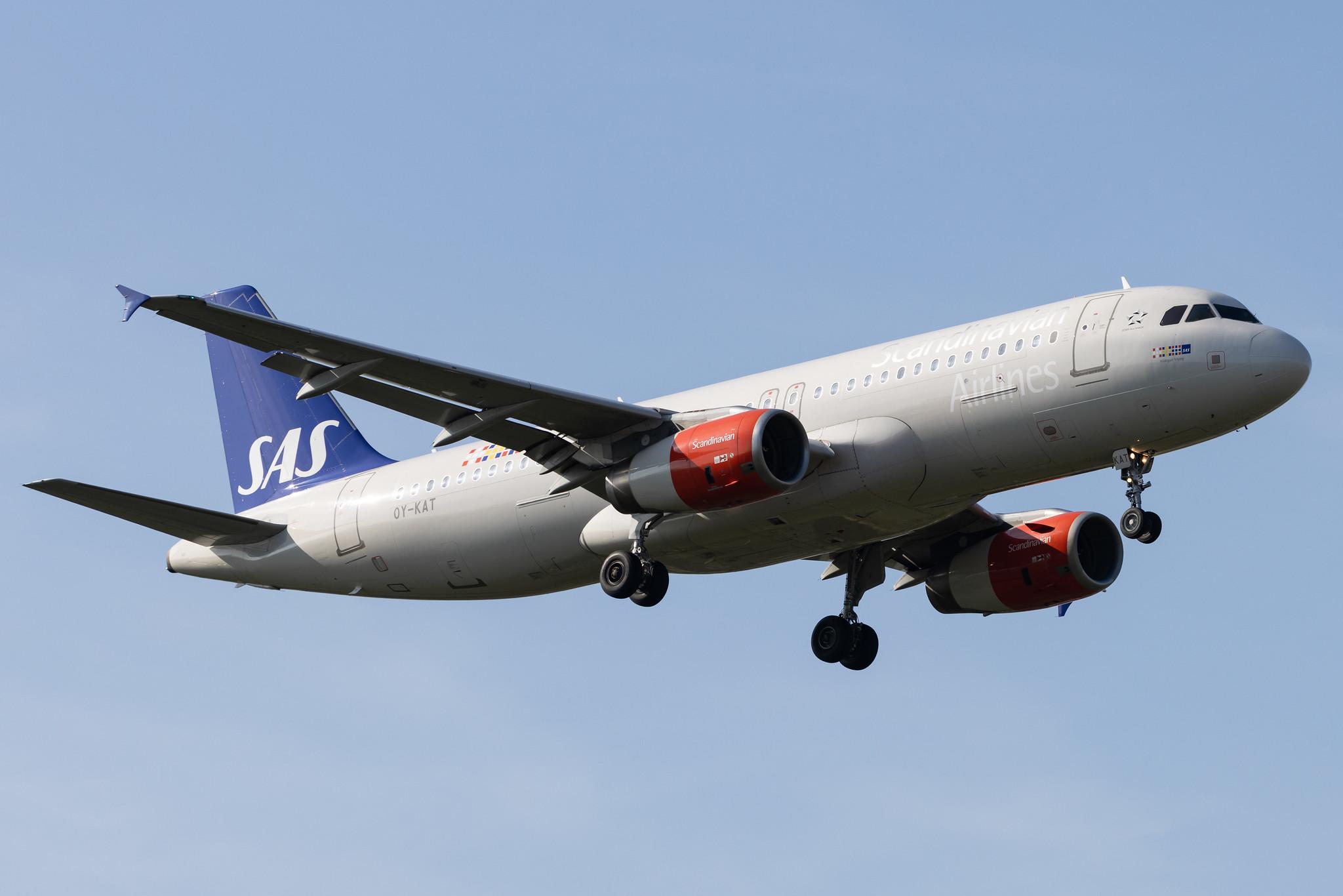 London Heathrow: SAS (SK / SAS) |  Airbus A320-232 A320 | OY-KAT | MSN 3192