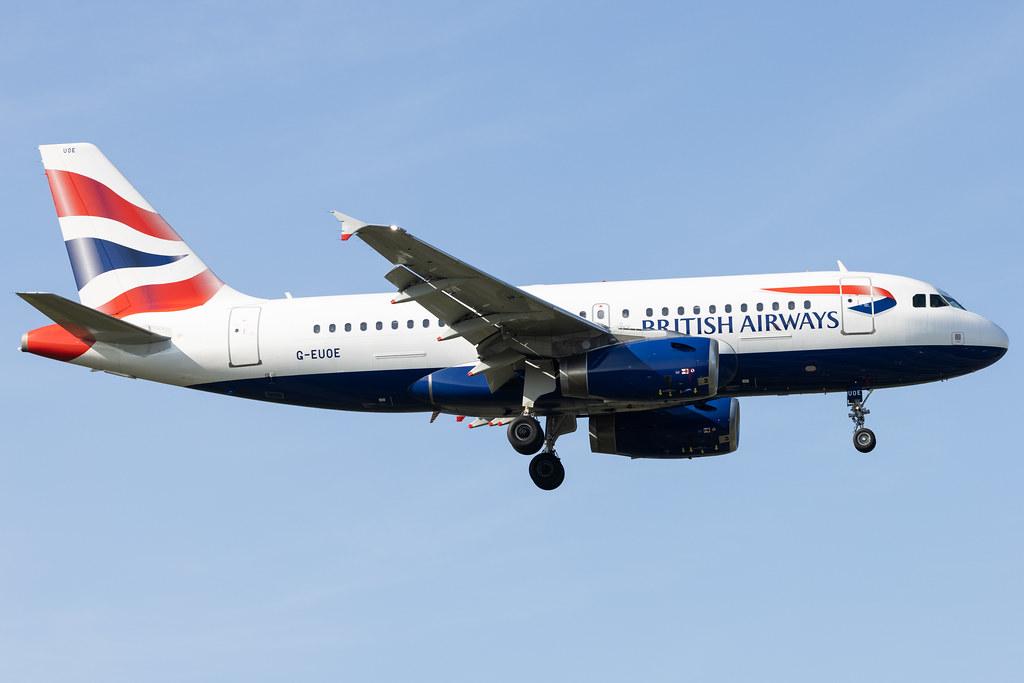 London Heathrow: British Airways (BA / BAW) |  Airbus A319-131 A319 | G-EUOE | MSN 1574