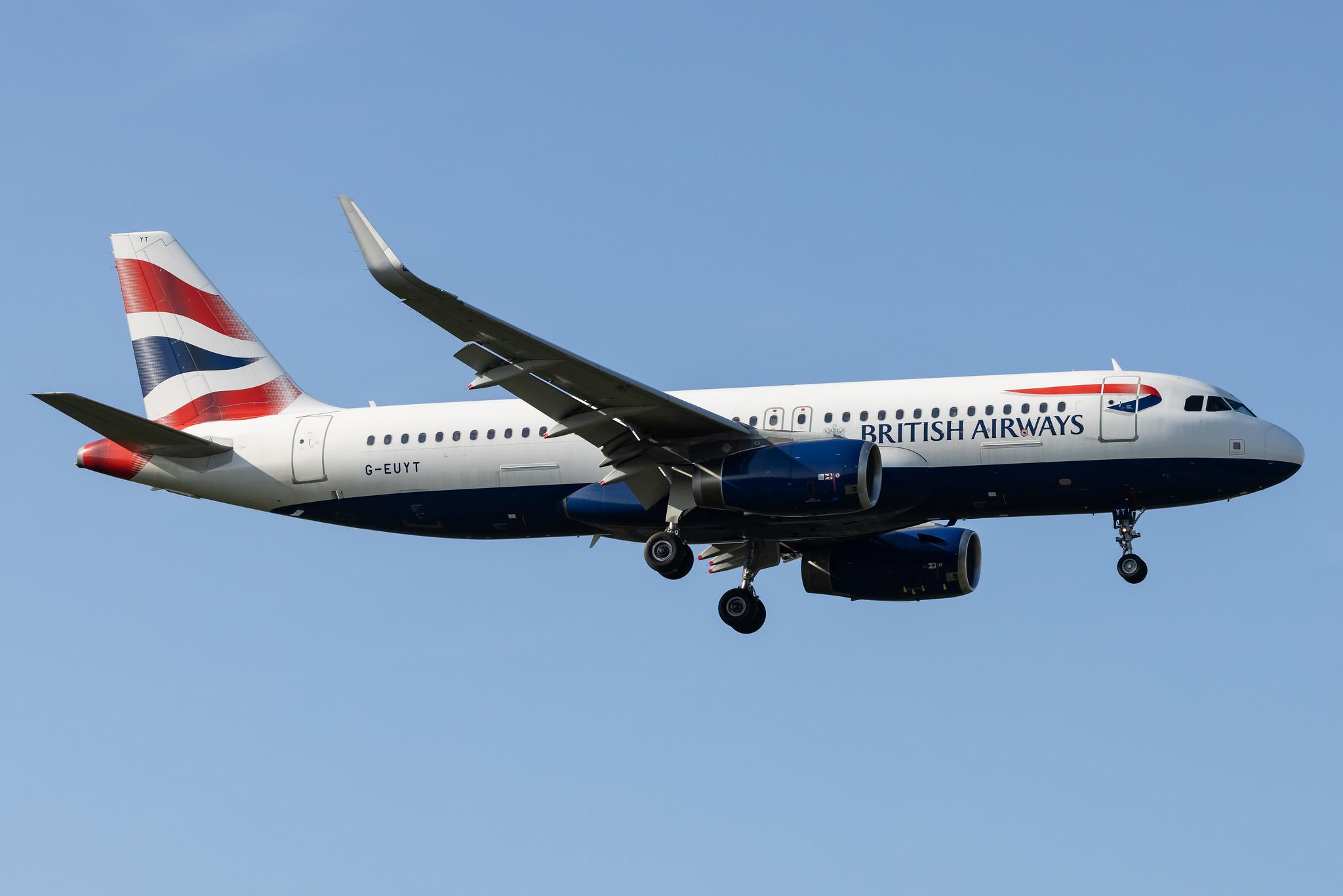London Heathrow: British Airways (BA / BAW) |  Airbus A320-232 A320 | G-EUYT | MSN 5985