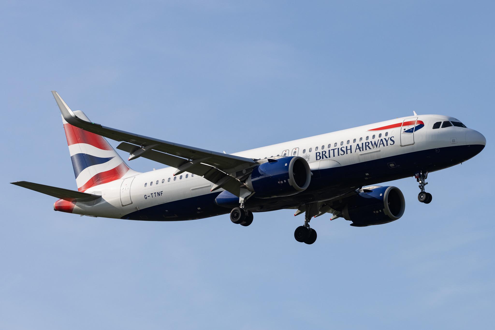 London Heathrow: British Airways (BA / BAW) |  Airbus A320-251N A20N | G-TTNF | MSN 8408