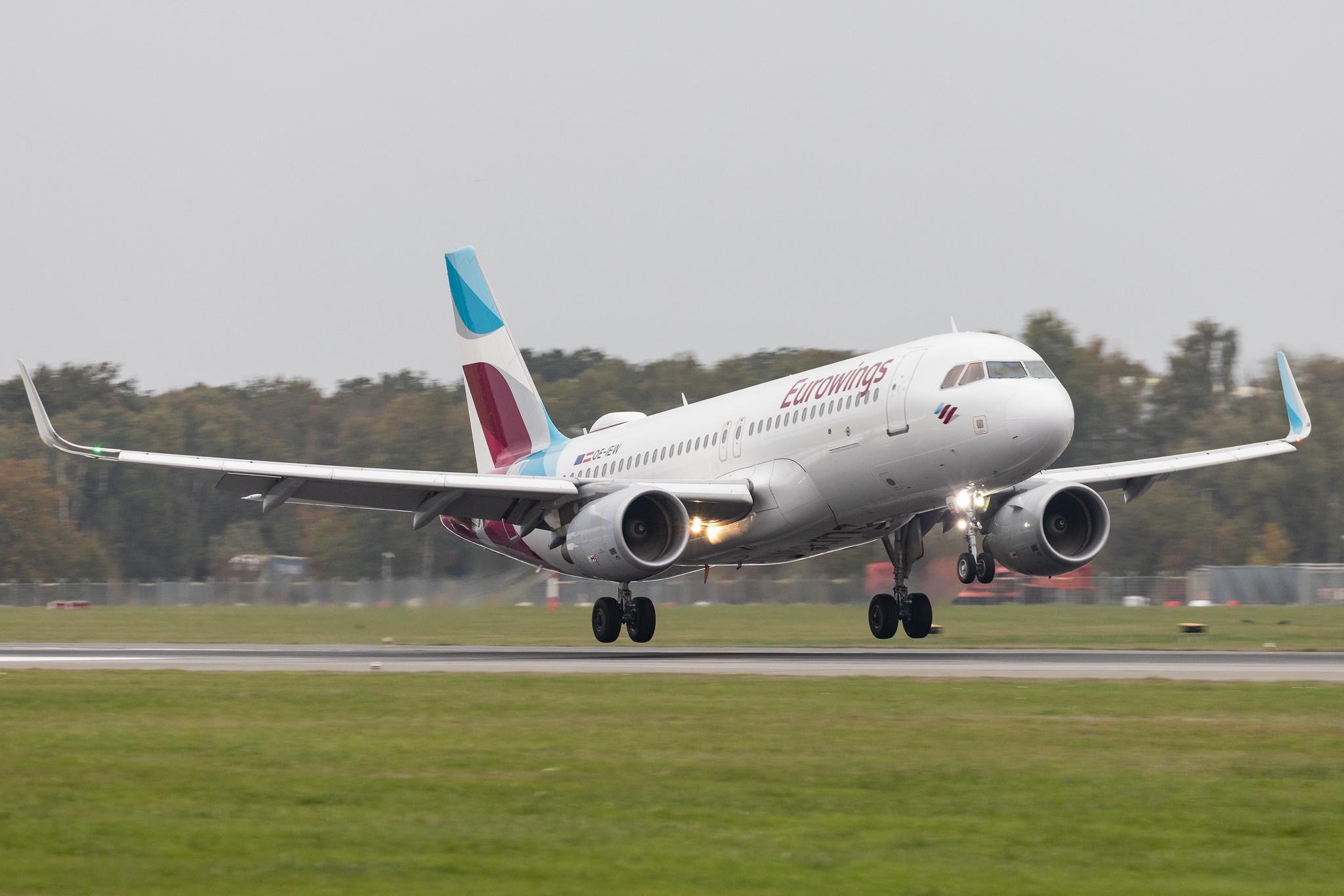 Hamburg Airport: Eurowings (EW / EWG) | Operator: Eurowings Europe | Airbus A320-214 A320 | OE-IEW | MSN 7148