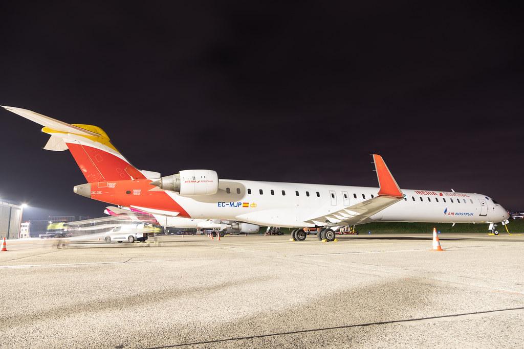 Hamburg Airport: Iberia Regional (IB / IBE) | Operator: Air Nostrum | Mitsubishi CRJ-1000 CRJX | EC-MJP | MSN 19046
