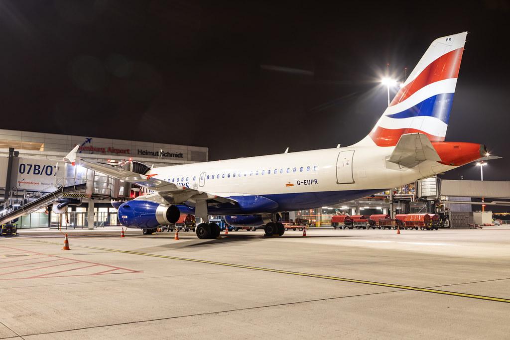 Hamburg Airport: British Airways (BA / BAW) | Airbus A319-131 A319 | G-EUPR | MSN 1329