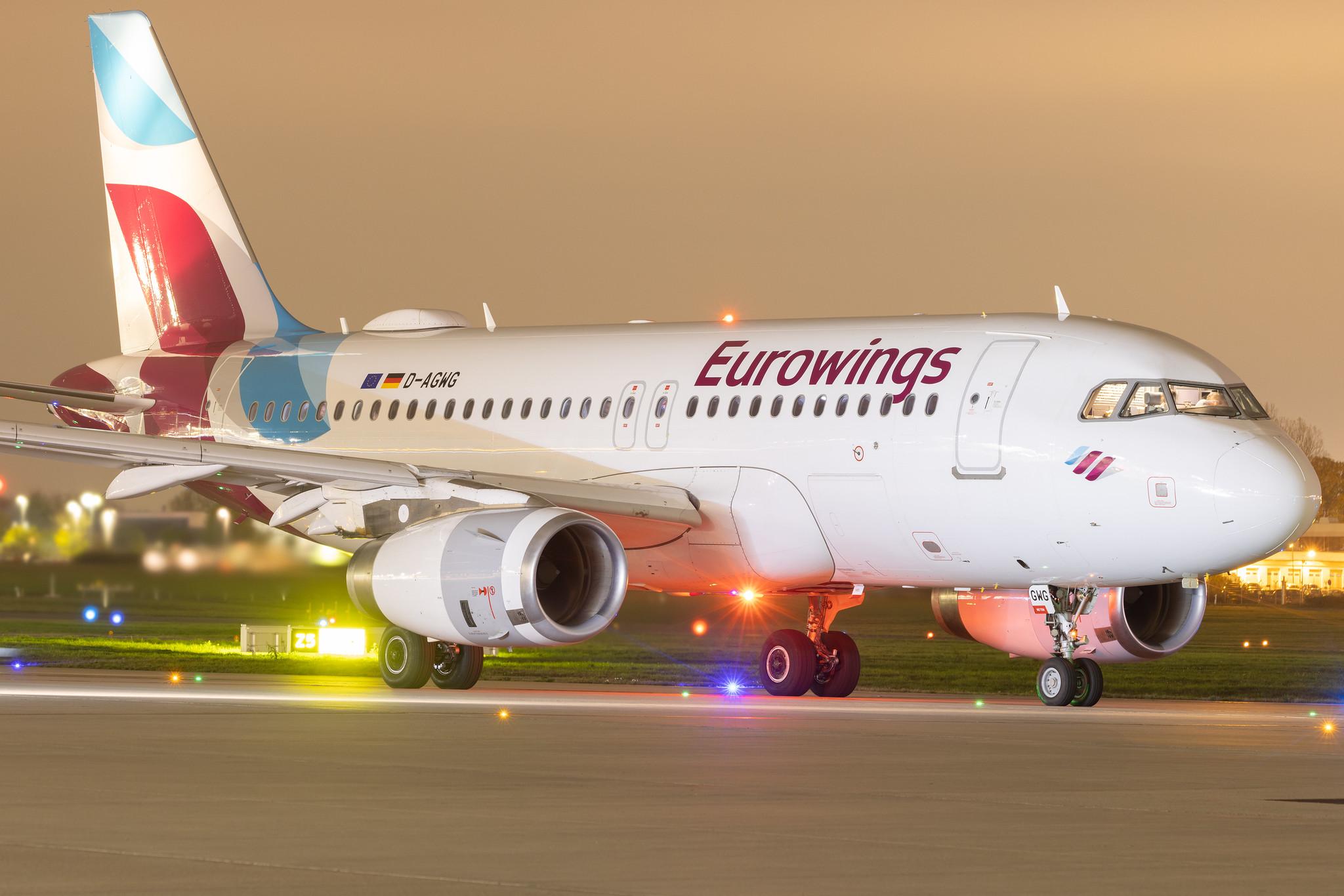 Hamburg Airport: Eurowings (EW / EWG) | Airbus A319-132 A319 | D-AGWG | MSN 3193