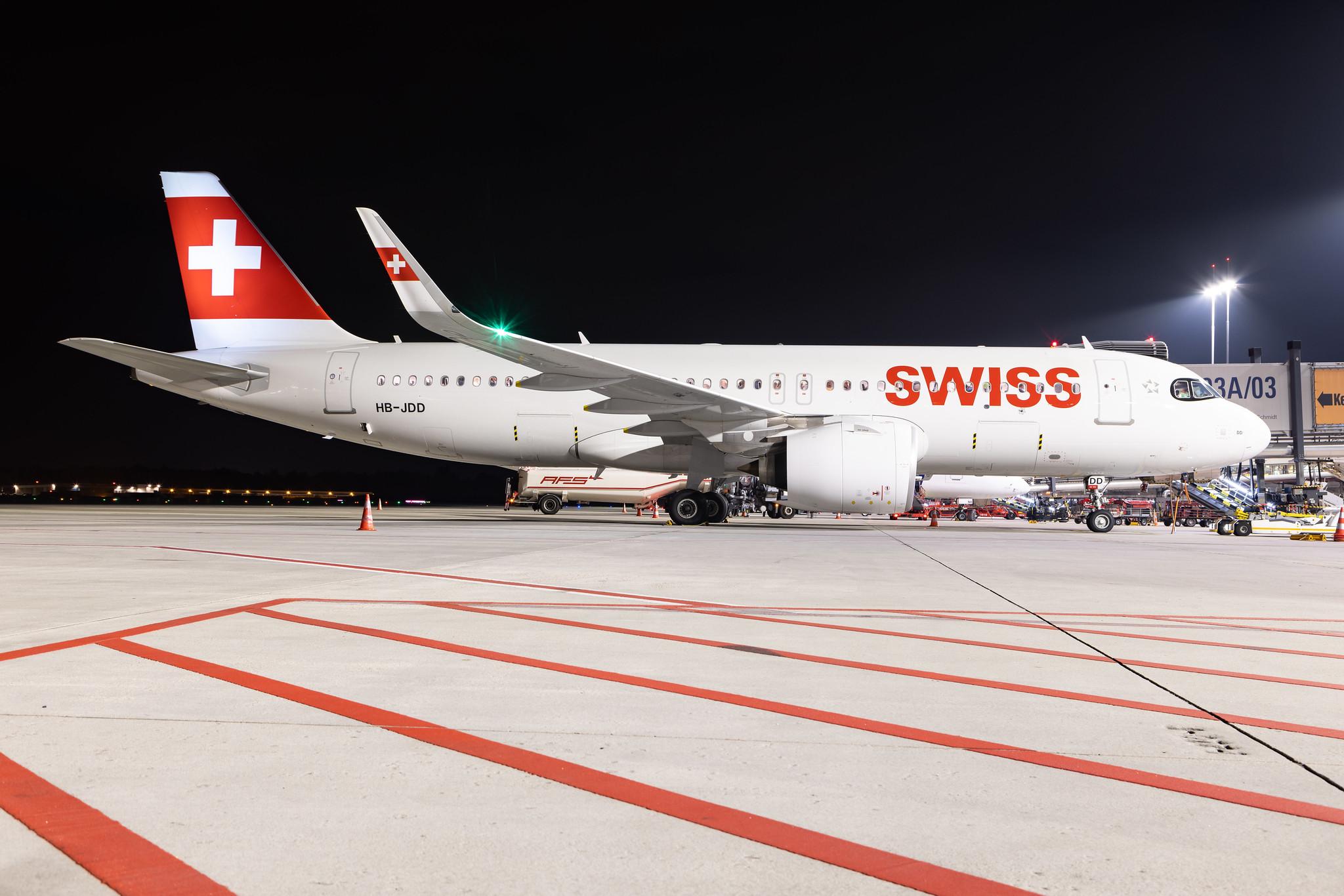 Hamburg Airport: Swiss (LX / SWR) | Airbus A320-271N A20N | HB-JDD | MSN 10944