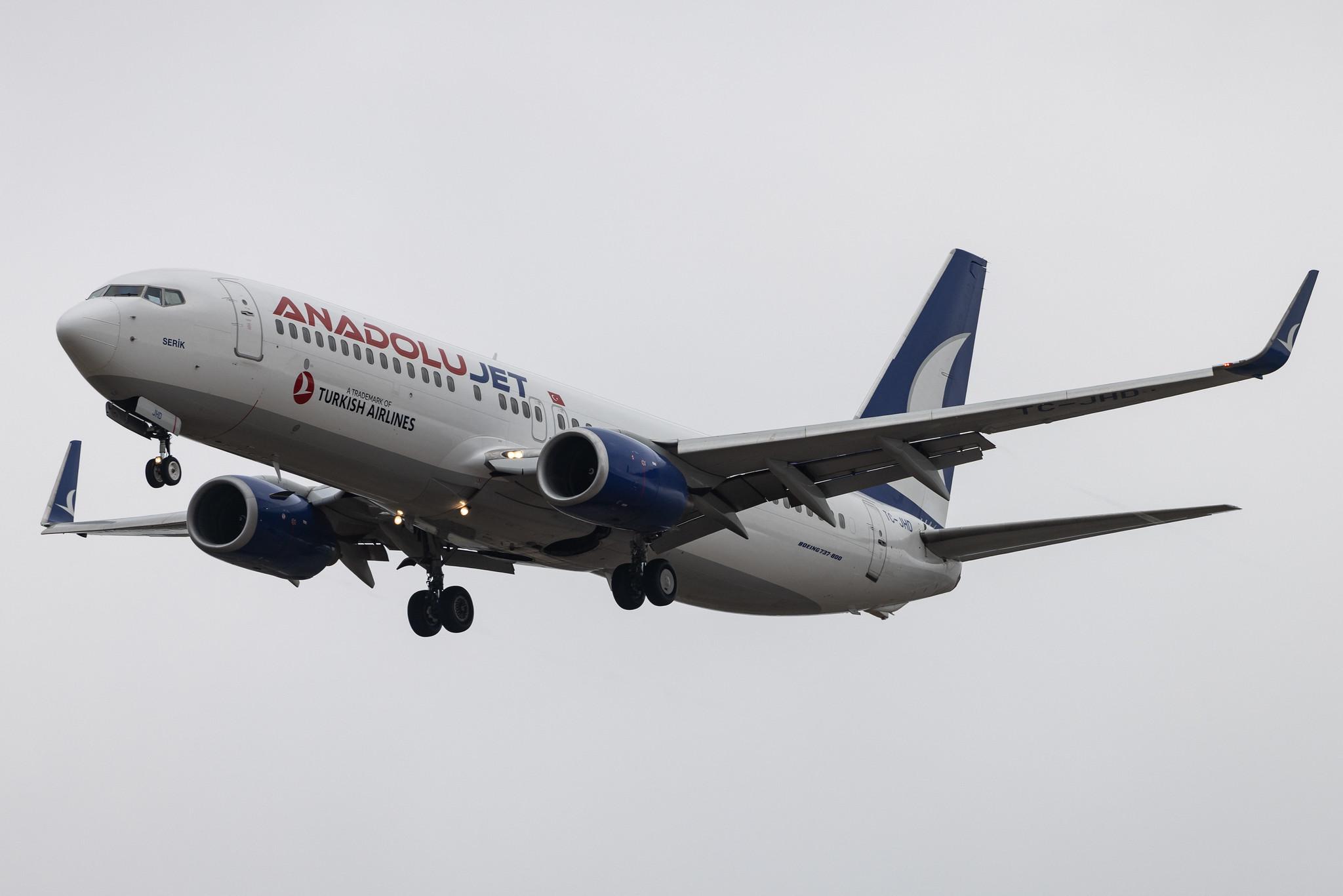 Flughafen Berlin Brandenburg: Anadolu Jet (TK / THY) | Operator: Turkish Airlines | Boeing 737-8F2 B738 | TC-JHD | MSN 35743