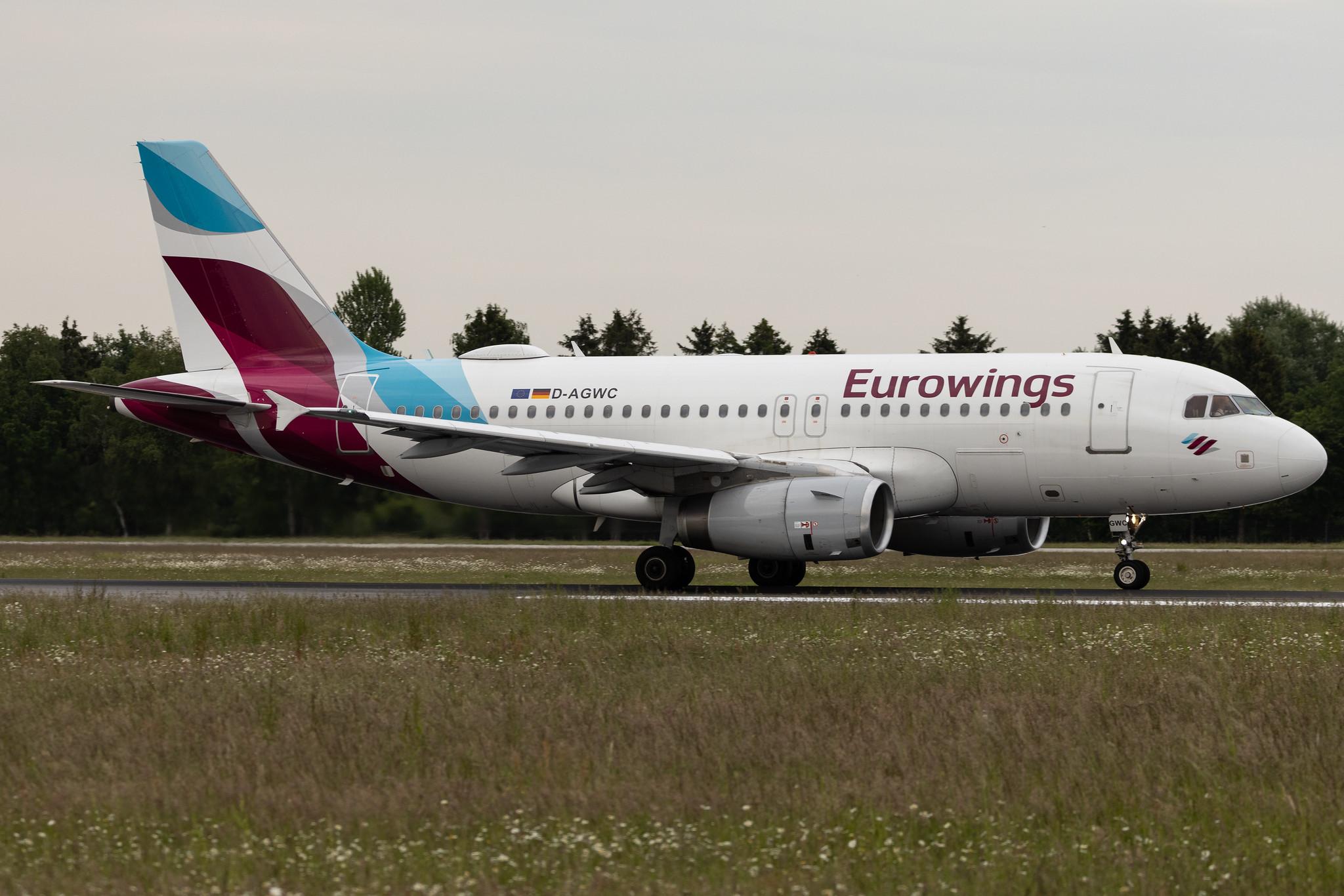 Hamburg Airport: Eurowings (EW / EWG) | Airbus A319-132 A319 | D-AGWC | MSN 2976
