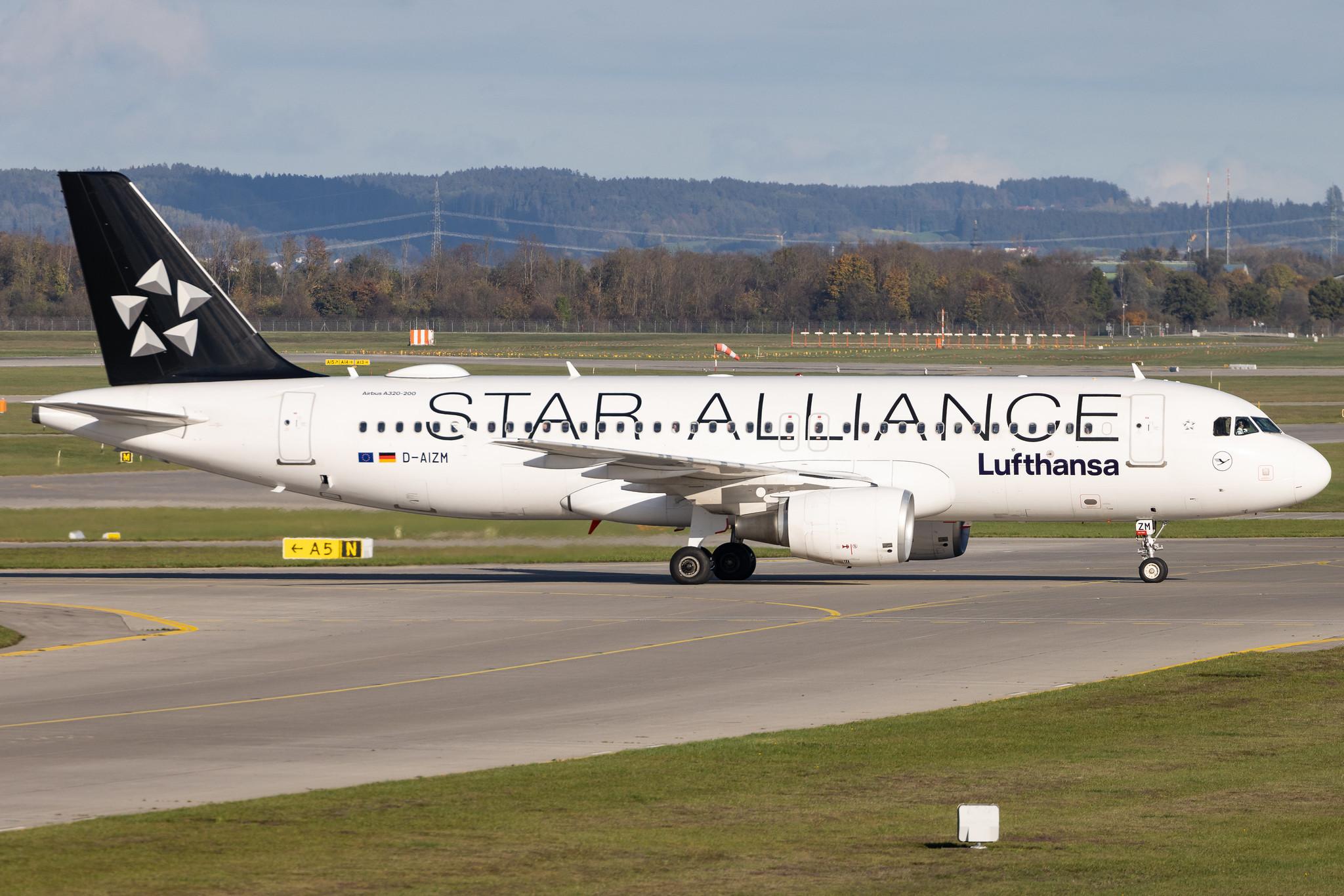 Munich Airport: Lufthansa (LH / DLH) | Livery: Star Alliance Livery | Airbus A320-214 A320 | D-AIZM | MSN 5203