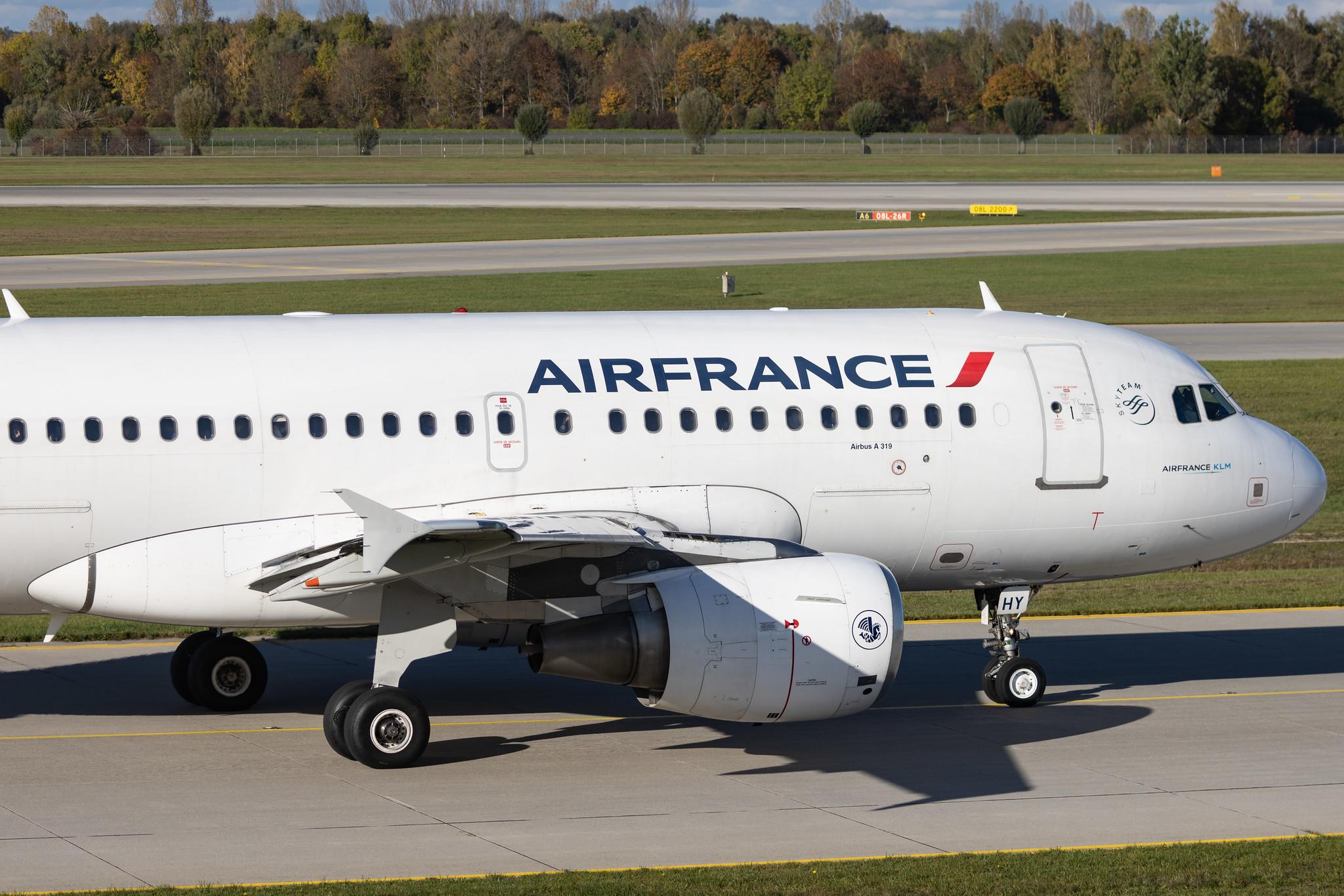 Munich Airport: Air France (AF / AFR) | Airbus A319-111 A319 | F-GRHY | MSN 1616