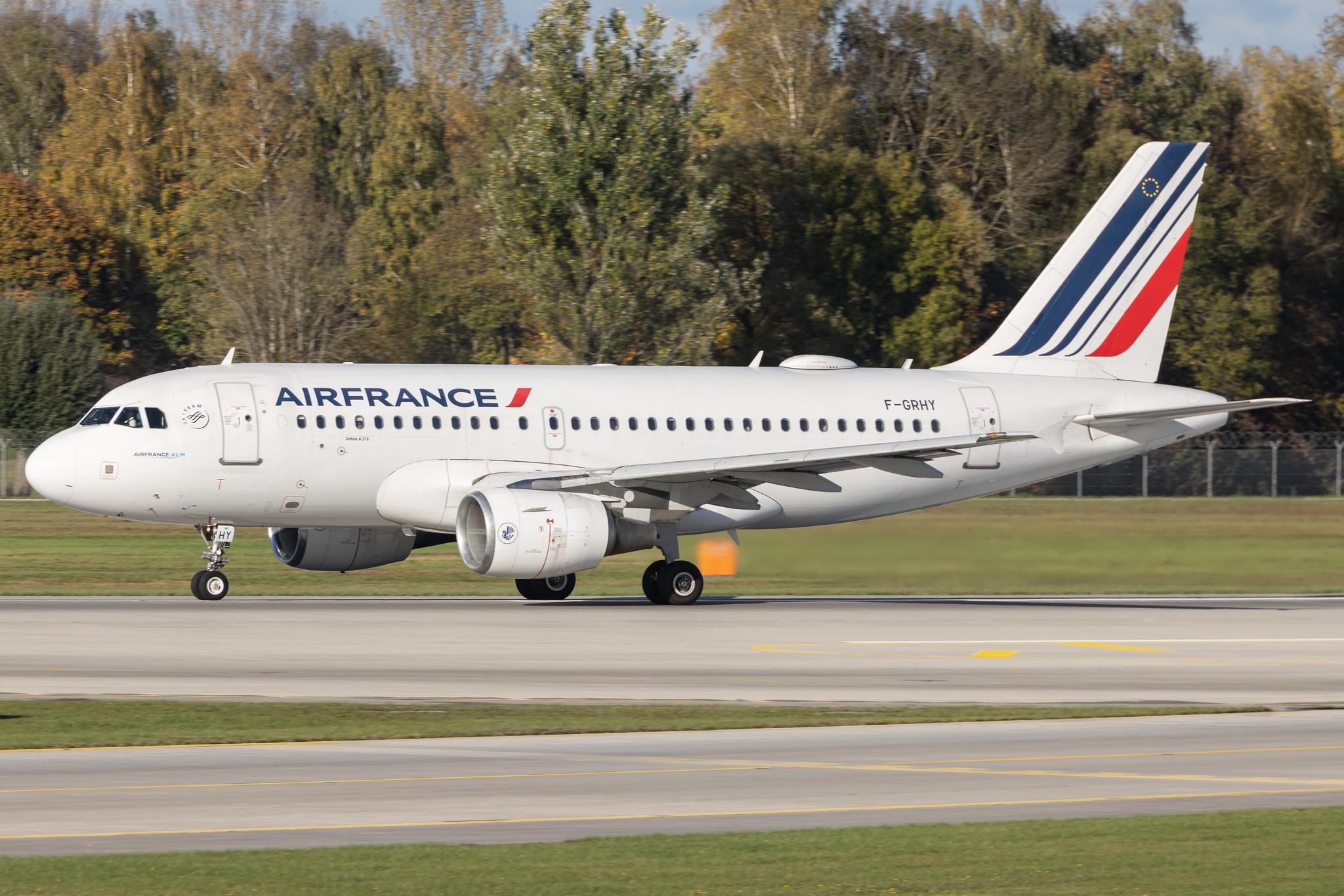 Munich Airport: Air France (AF / AFR) | Airbus A319-111 A319 | F-GRHY | MSN 1616