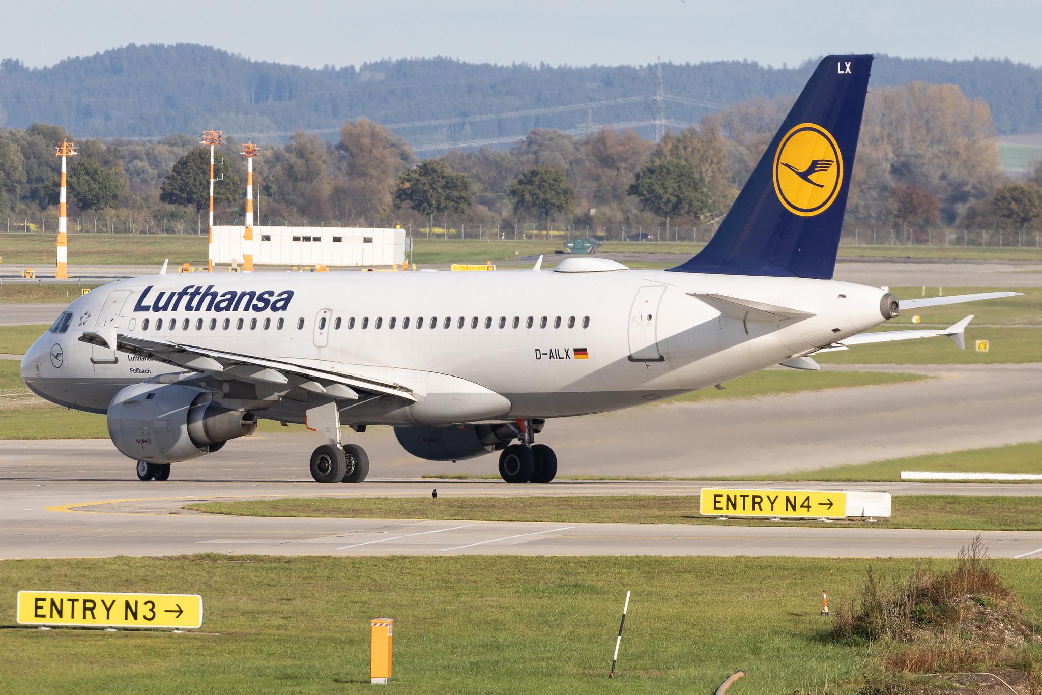 Munich Airport: Lufthansa (LH / DLH) | Operator: Lufthansa CityLine | Airbus A319-114 A319 | D-AILX | MSN 0860
