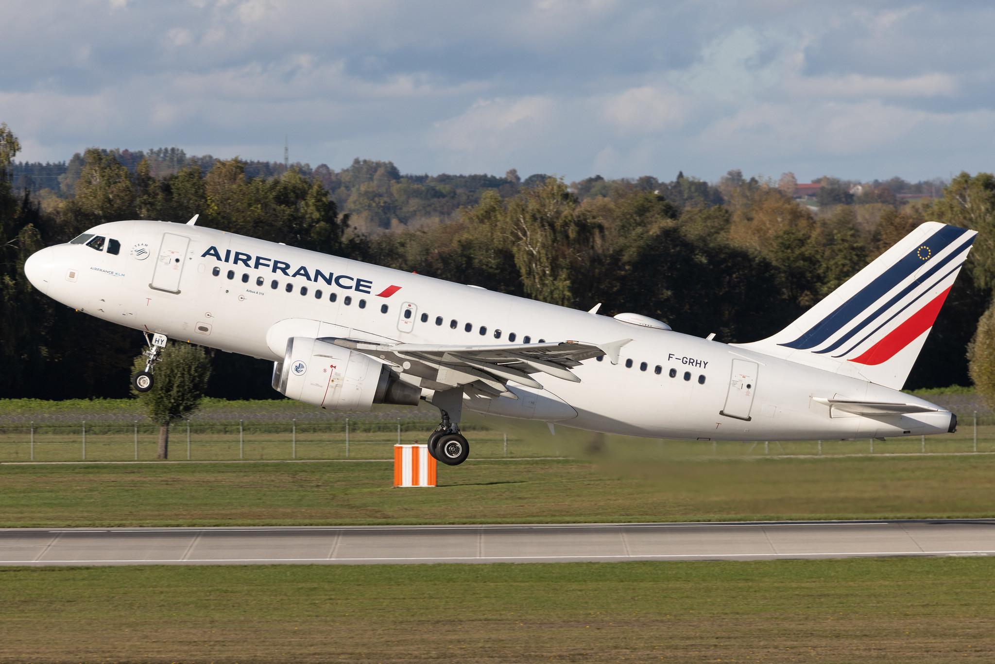 Munich Airport: Air France (AF / AFR) | Airbus A319-111 A319 | F-GRHY | MSN 1616