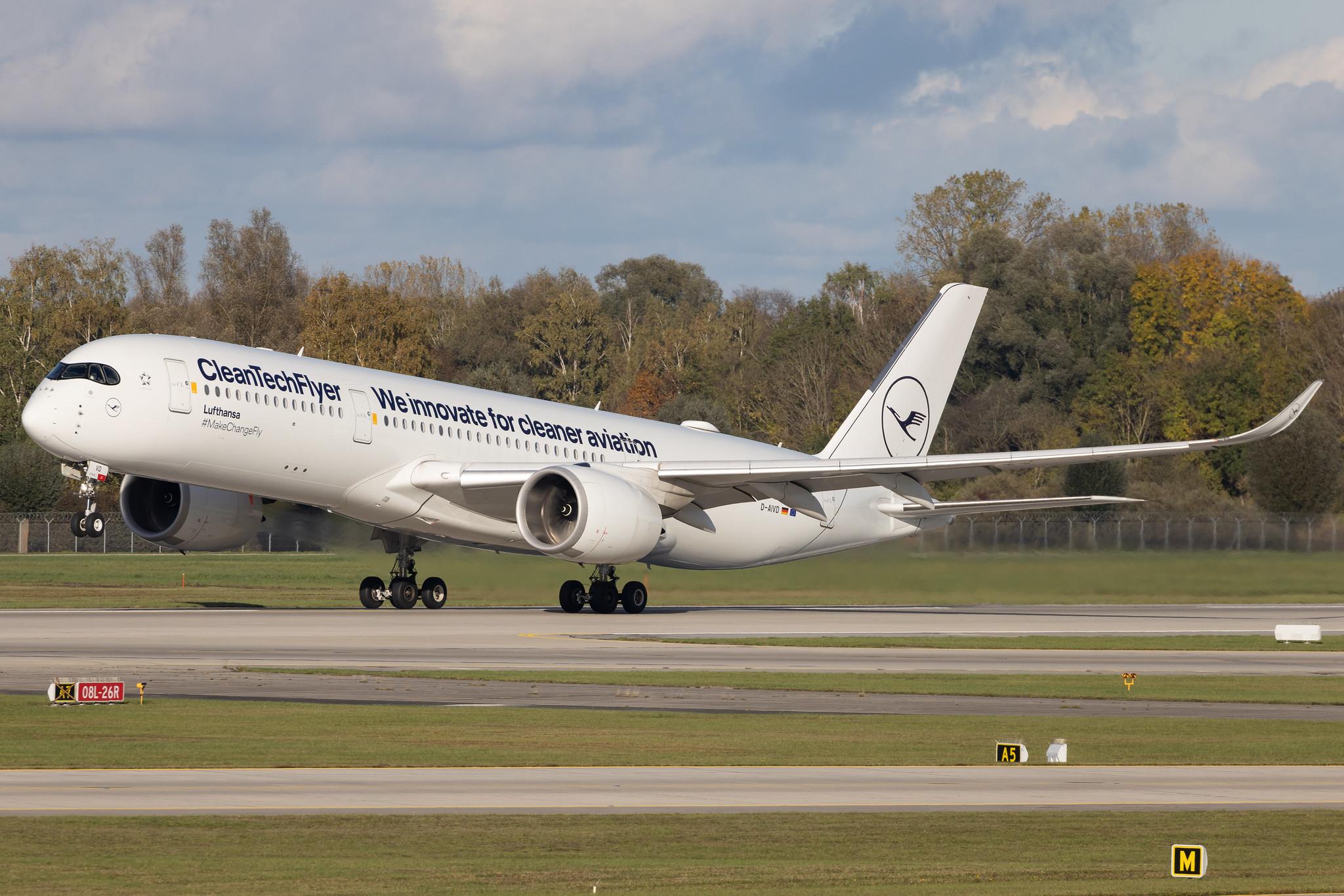 Munich Airport: Lufthansa (LH / DLH) | Livery: CleanTechFlyer Livery | Airbus A350-941 A359 | D-AIVD | MSN 280