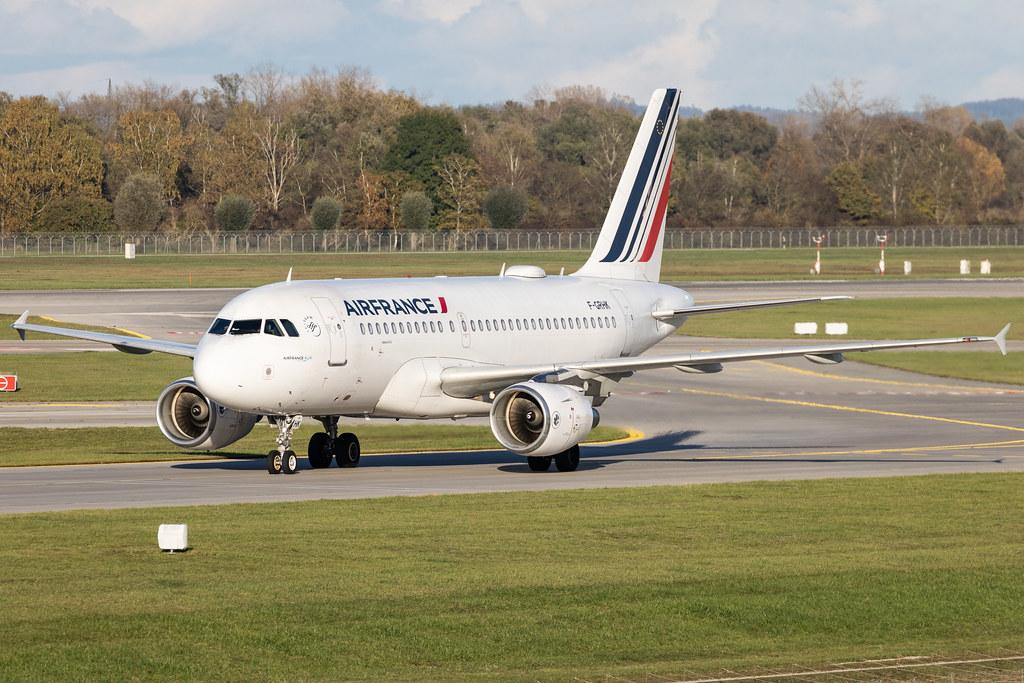 Munich Airport: Air France (AF / AFR) | Airbus A319-111 A319 | F-GRHK | MSN 1190