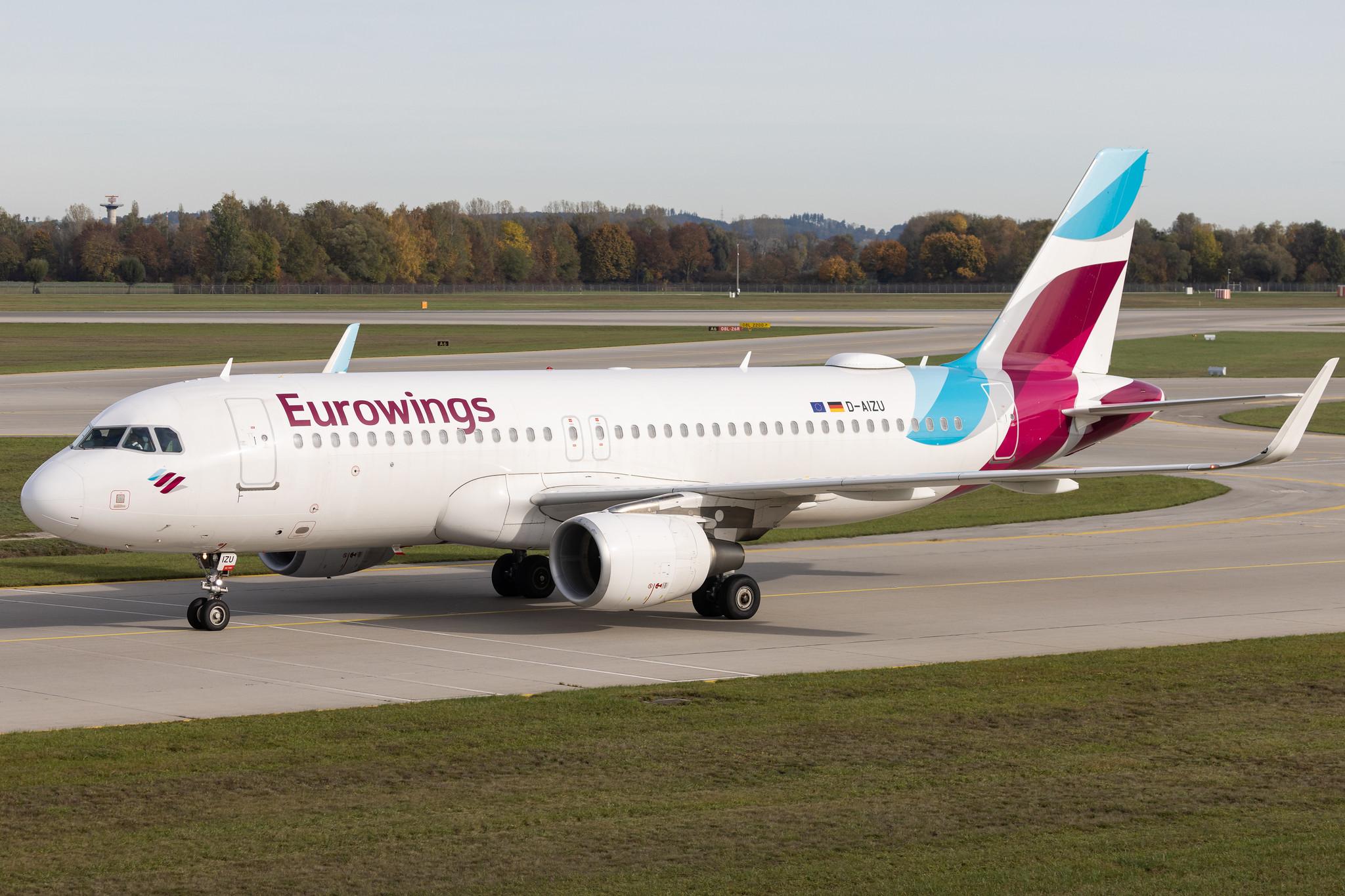 Munich Airport: Eurowings (EW / EWG) | Airbus A320-214 A320 | D-AIZU | MSN 5635