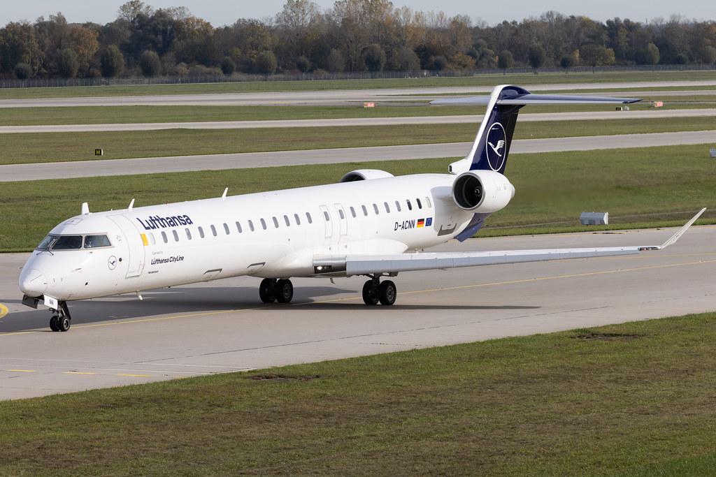 Munich Airport: Lufthansa (LH / DLH) | Operator: Lufthansa CityLine |  Mitsubishi CRJ-900LR CRJ9 | D-ACNN | MSN 15254
