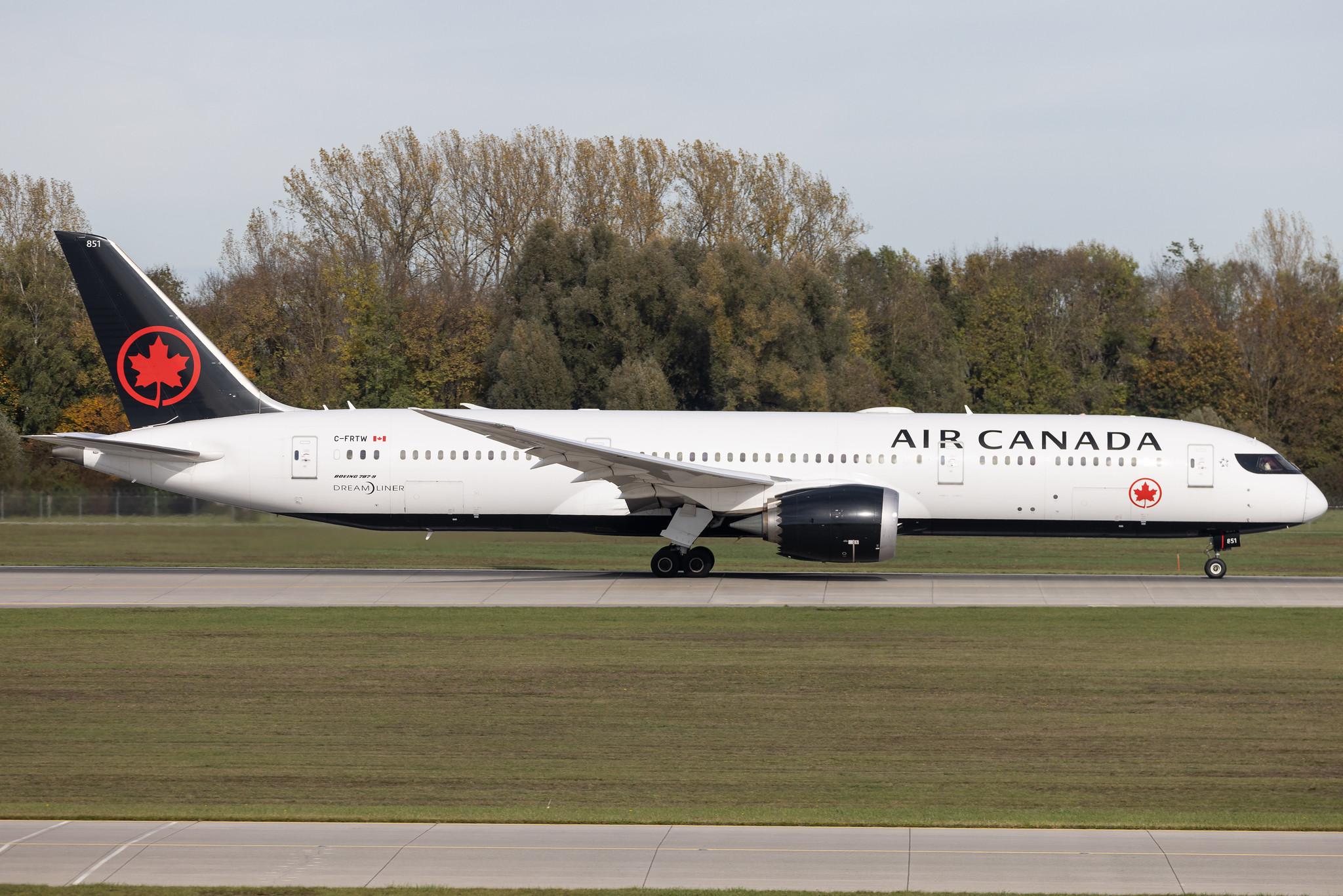 Munich Airport: Air Canada (AC / ACA) | Boeing 787-9 Dreamliner B789 | C-FRTW | MSN 37179