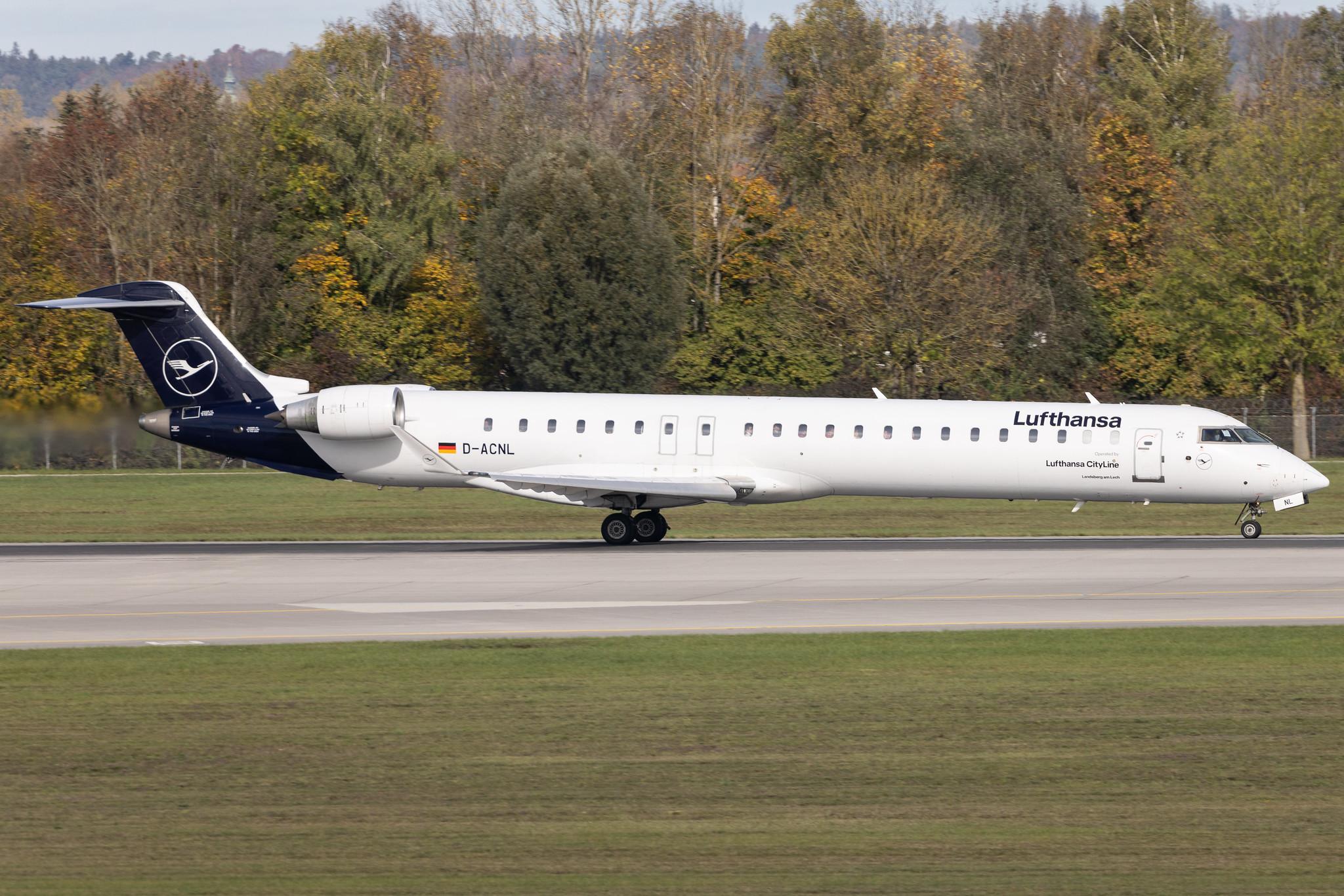 Munich Airport: Lufthansa (LH / DLH) | Operator: Lufthansa CityLine | Mitsubishi CRJ-900LR CRJ9 | D-ACNL | MSN 15252