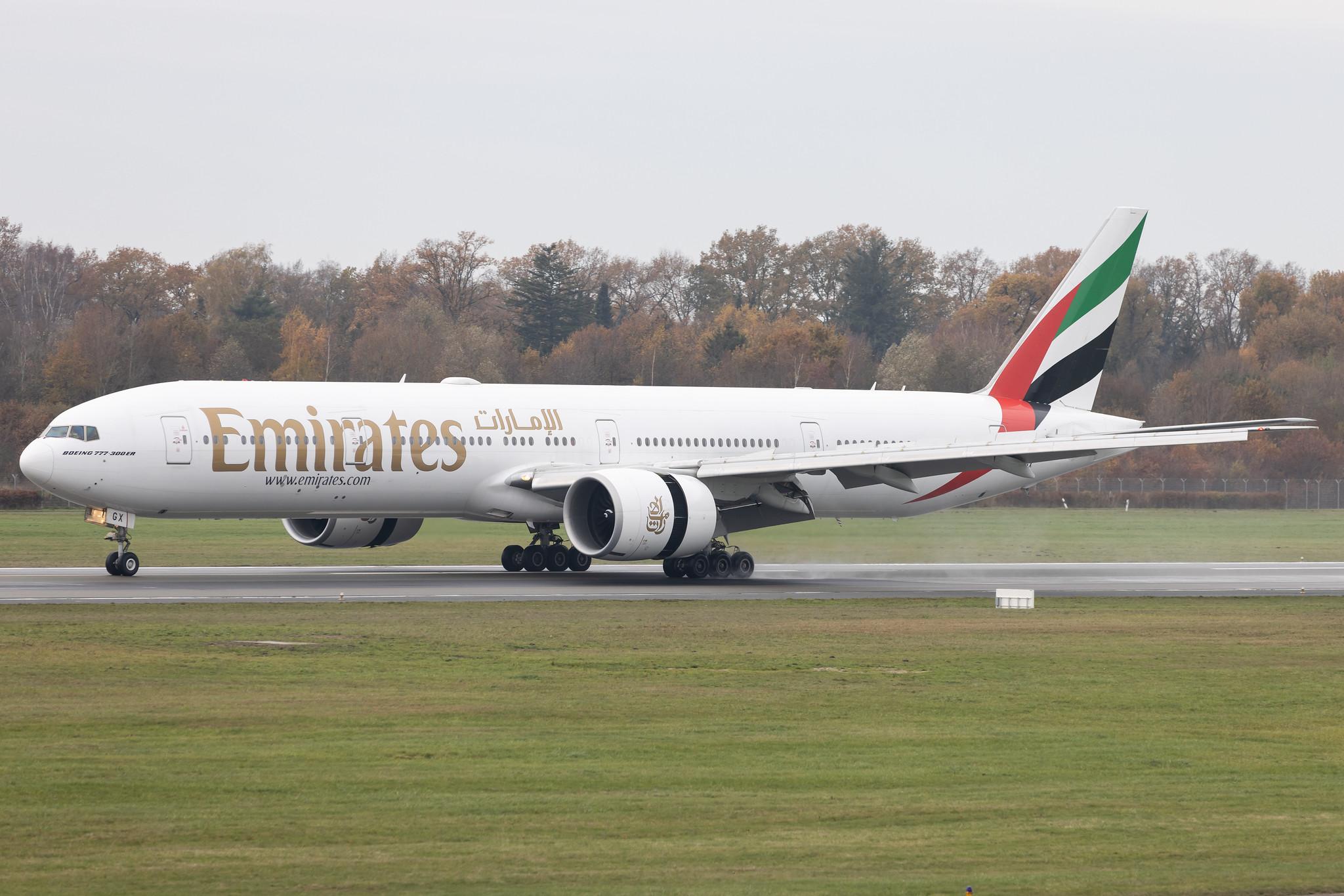 Hamburg Airport: Emirates (EK / UAE) |  Boeing 777-31H(ER) B77W | A6-EGX | MSN 35602