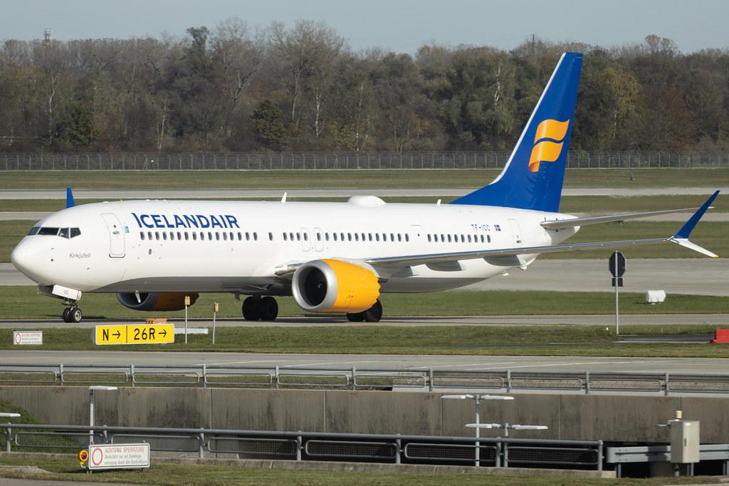 Munich Airport: Icelandair (FI / ICE) |  Boeing 737 MAX 9 B39M | TF-ICC | MSN 44359