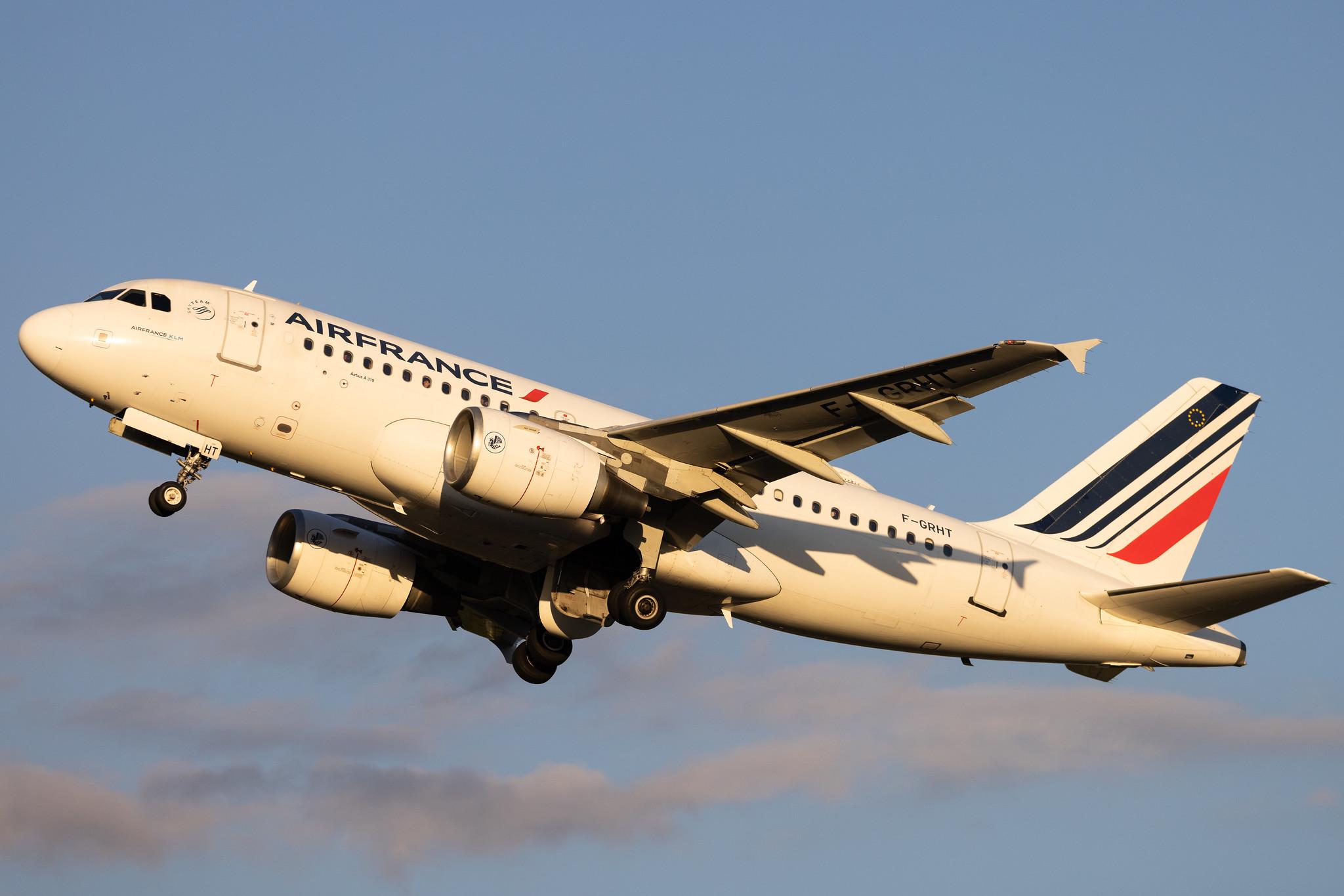Hamburg Airport: Air France (AF / AFR) |  Airbus A319-111 A319 | F-GRHT | MSN 1449