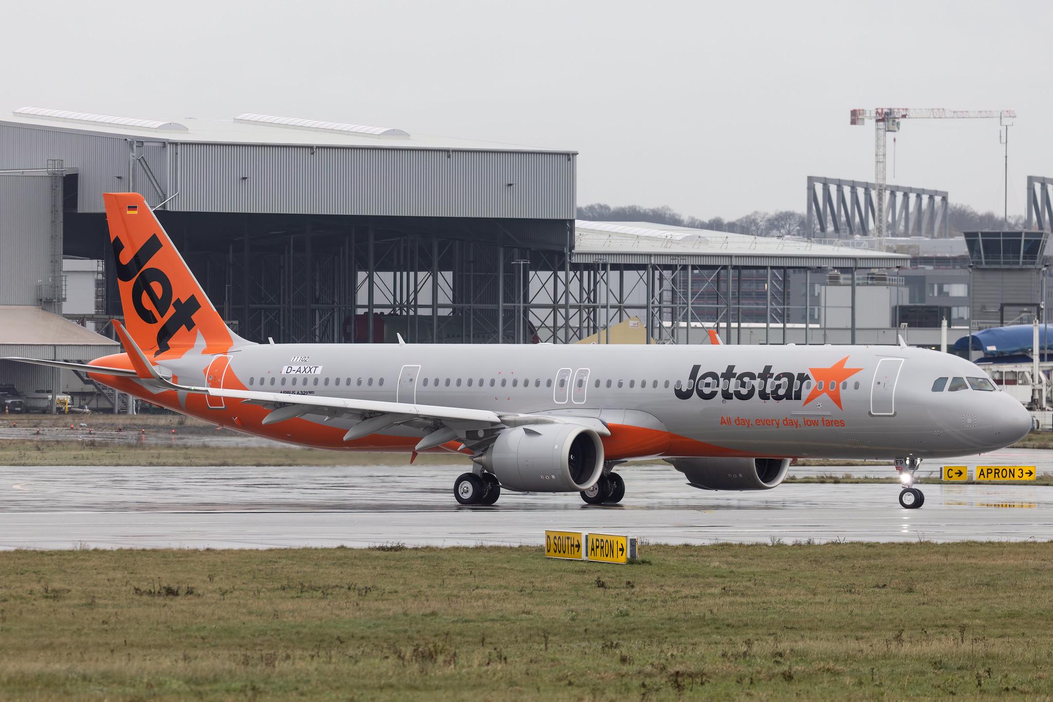 Hamburg Finkenwerder: Jetstar Airways (JQ / JST) | Airbus A321-251NX A21N | D-AXXT | VH-OFP | MSN 11102