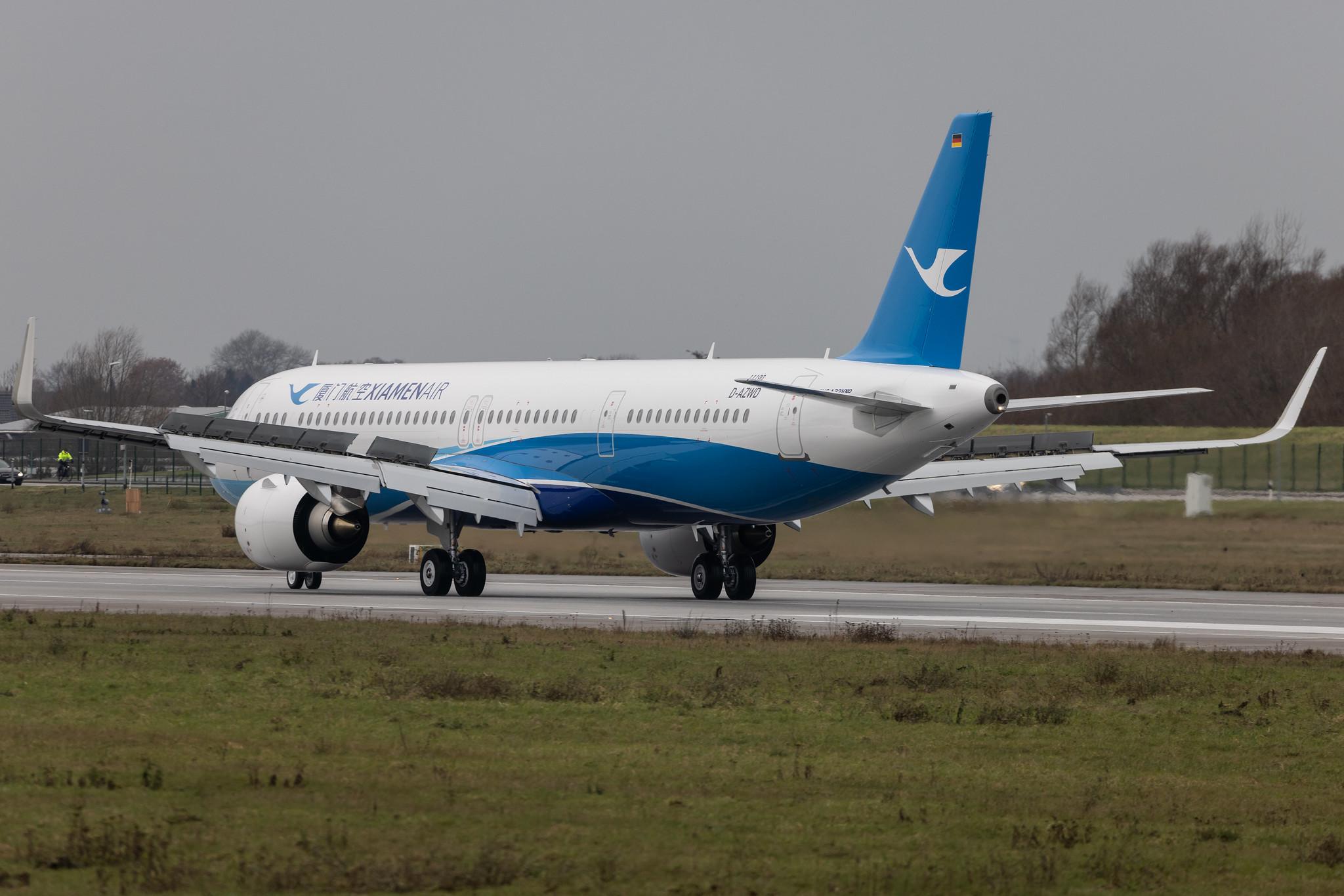 Hamburg Finkenwerder: Xiamen Airlines | Airbus A321-251NX A21N | D-AZWD | B-32CU | MSN 11190