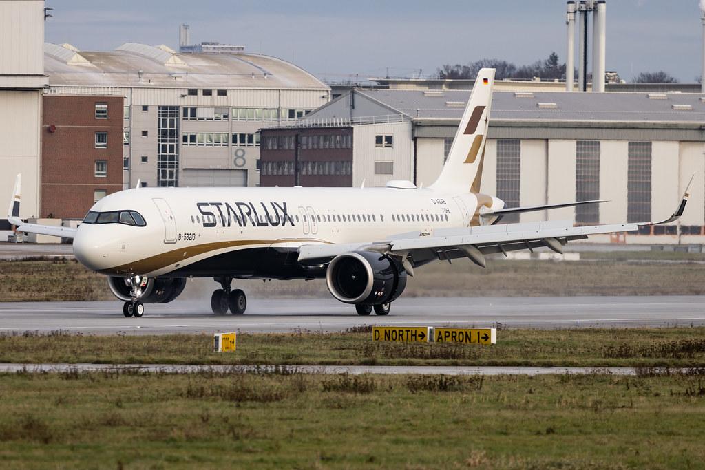 Hamburg Finkenwerder: Starlux Airlines (JX / SJX) | Airbus A321-252NX A21N | D-AZAB | B-58213 | MSN 11068