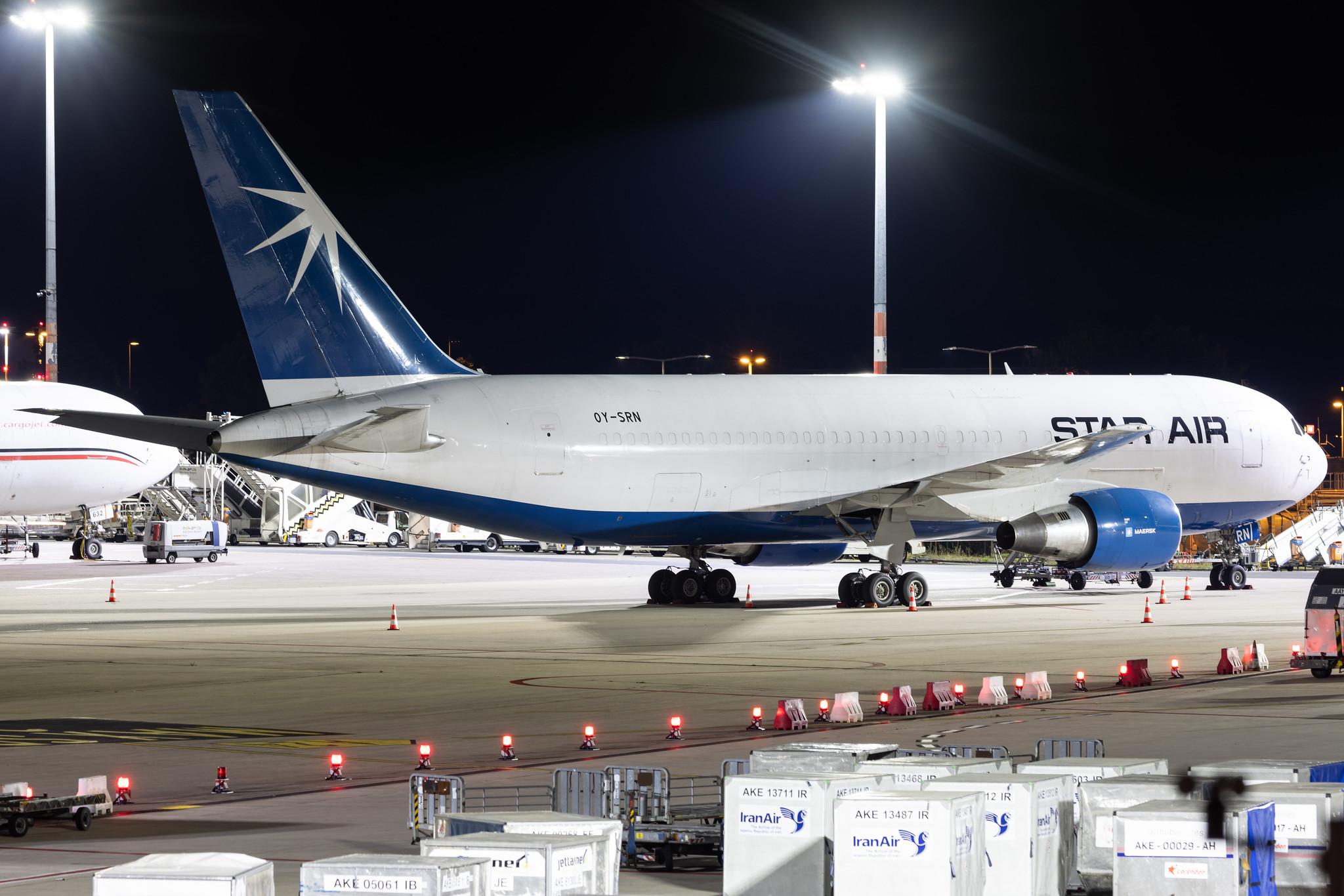 Köln Bonn Airport: Maersk Air Cargo (DJ / SRR) | Boeing 767-219(BDSF) B762 | OY-SRN | MSN 23326