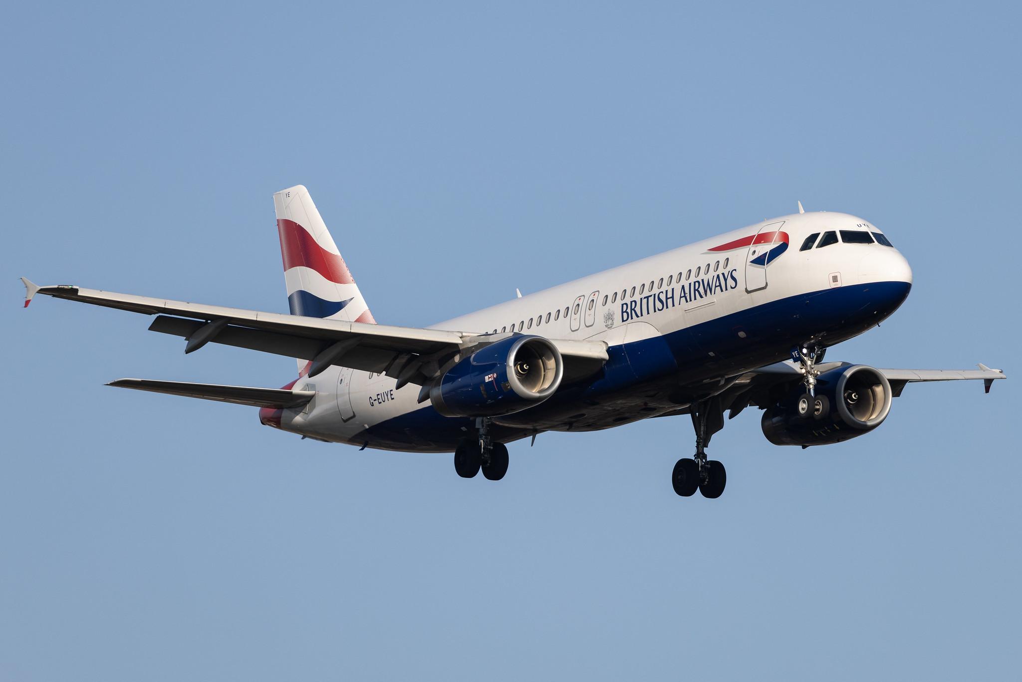 London Heathrow: British Airways (BA / BAW) |  Airbus A320-232 A320 | G-EUYE | MSN 3912