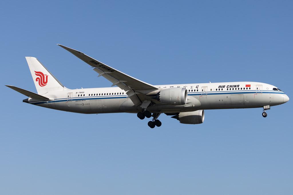 London Heathrow: Air China (CA / CCA) |  Boeing 787-9 Dreamliner B789 | B-7800 | MSN 34308