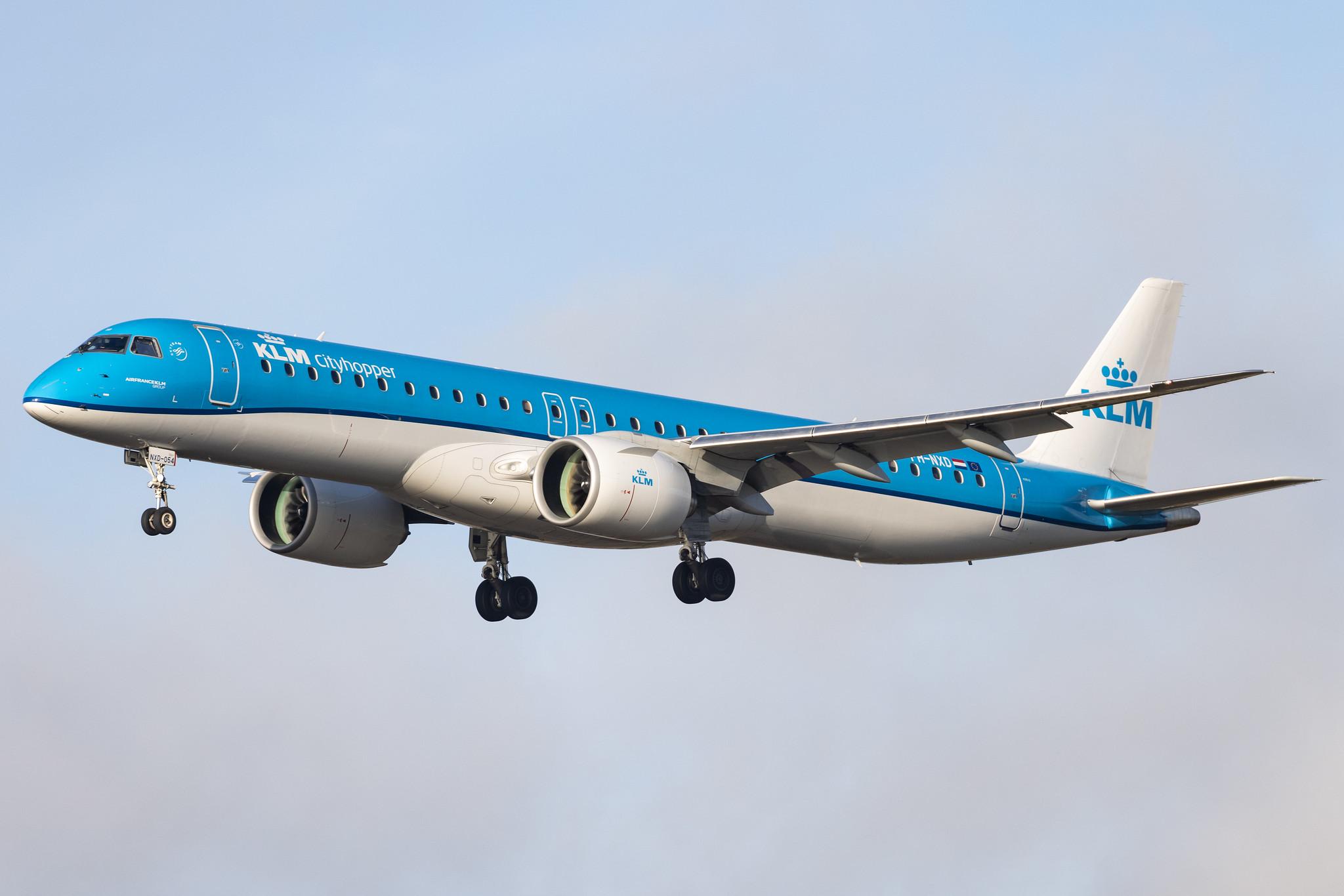 Amsterdam Schiphol: KLM (KL / KLM) | Operator: KLM Cityhopper | Embraer E195-E2 E295 | PH-NXD | MSN 19020054