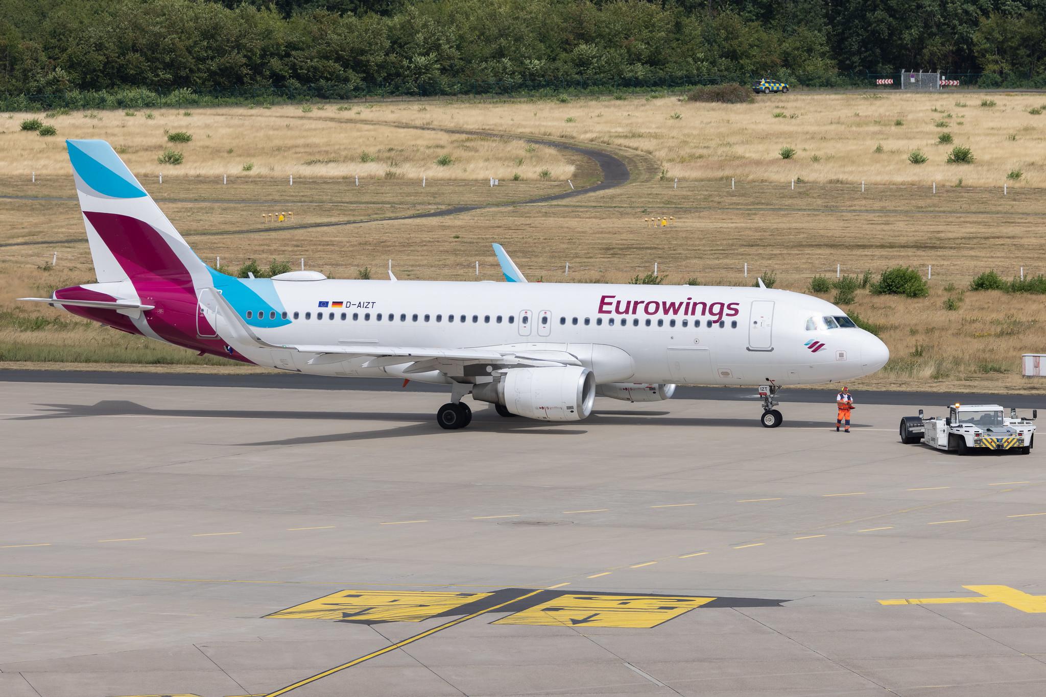 Köln Bonn Airport: Eurowings (EW / EWG) | Airbus A320-214 A320 | D-AIZT | MSN 5601