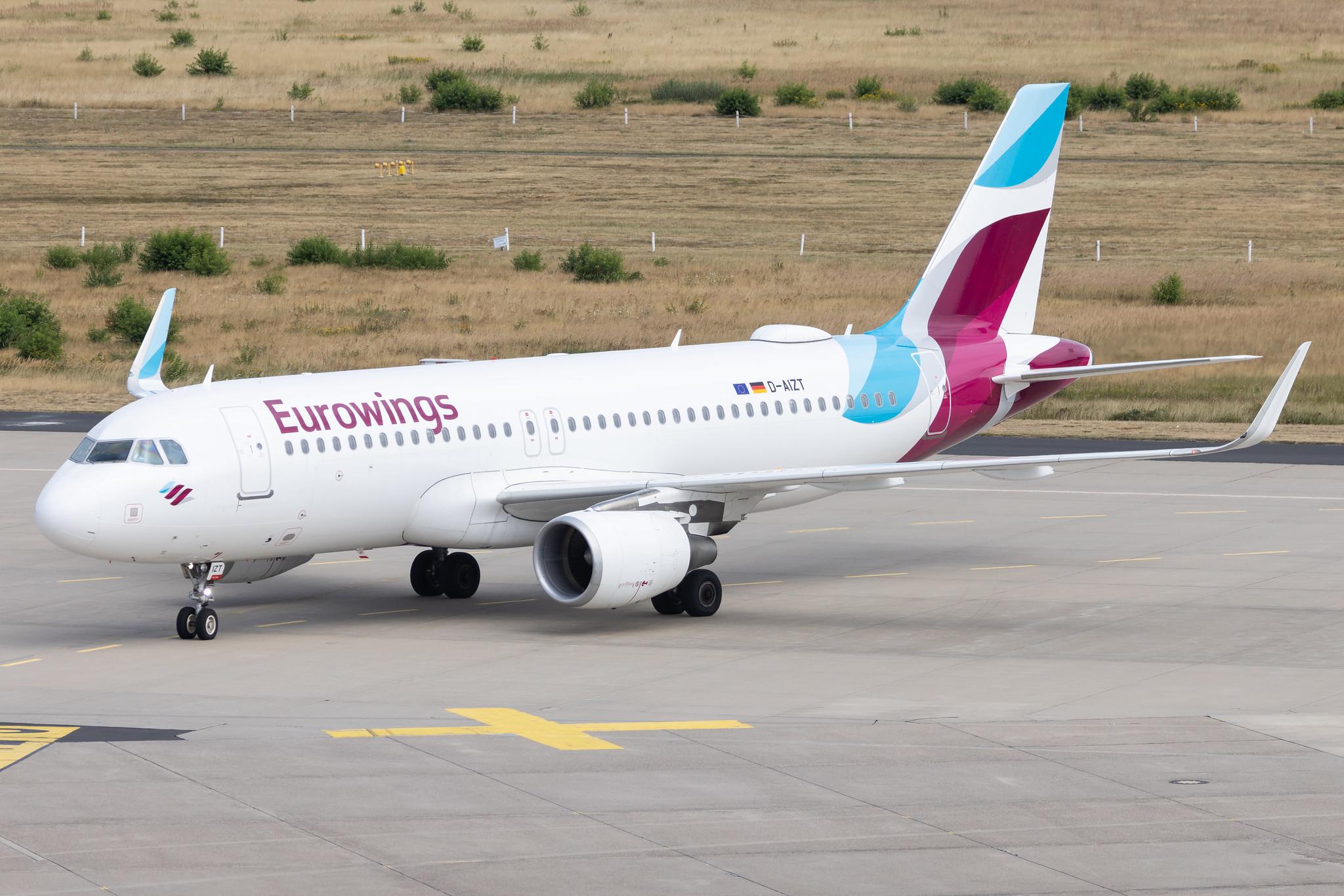 Köln Bonn Airport: Eurowings (EW / EWG) | Airbus A320-214 A320 | D-AIZT | MSN 5601