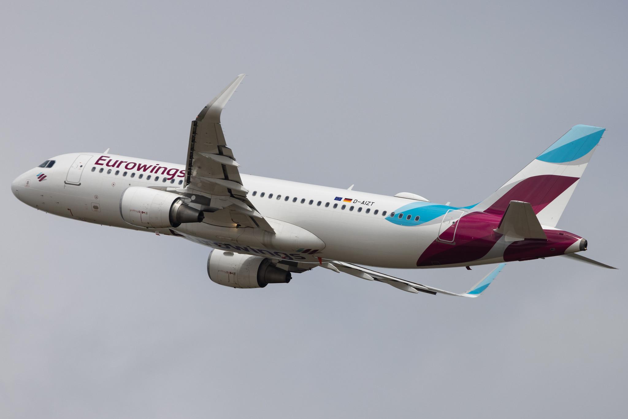 Köln Bonn Airport: Eurowings (EW / EWG) | Airbus A320-214 A320 | D-AIZT | MSN 5601