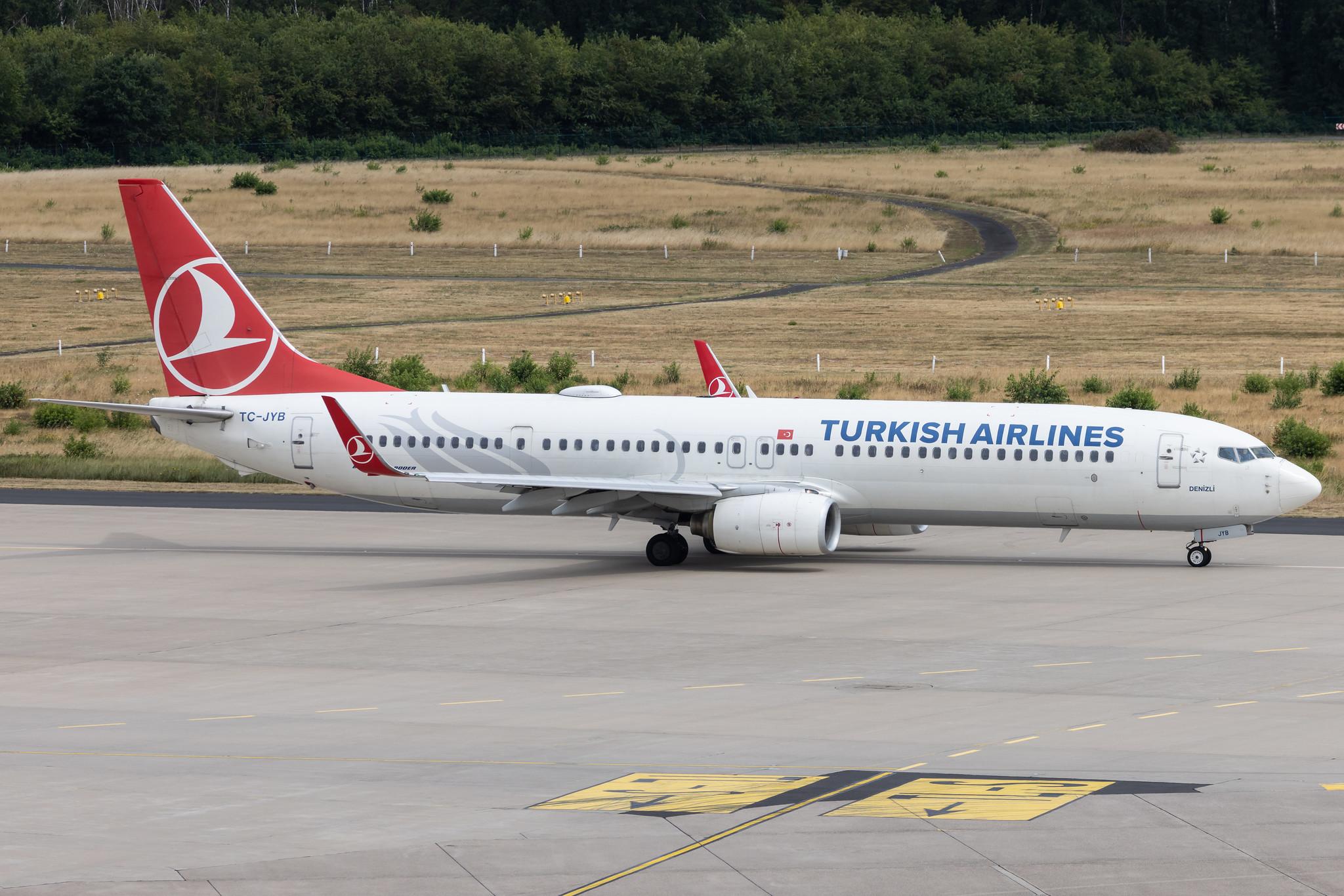 Köln Bonn Airport: Turkish Airlines (TK / THY) | Boeing 737-9F2(ER) B739 | TC-JYB | MSN 40974
