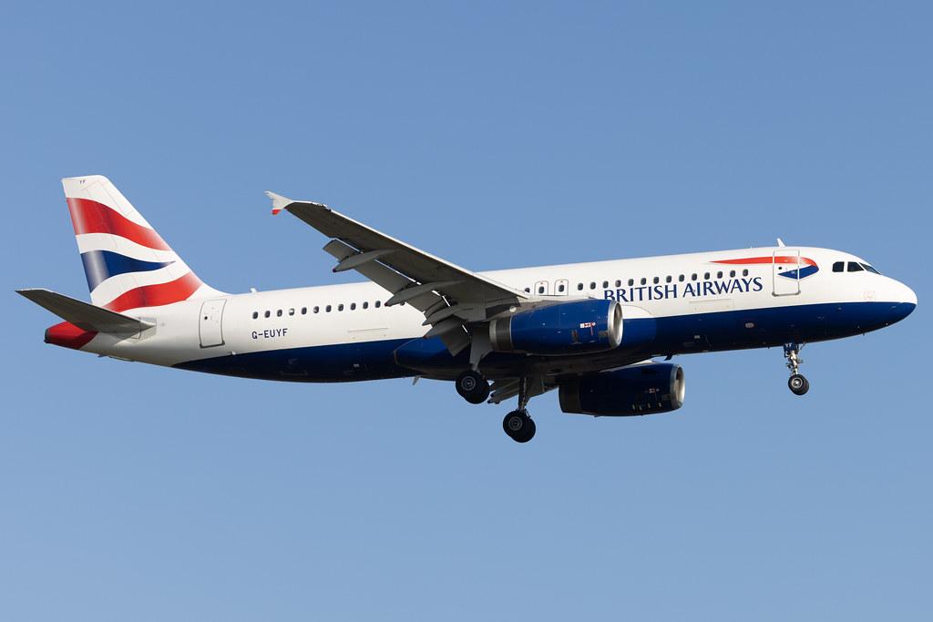 London Heathrow: British Airways (BA / BAW) |  Airbus A320-232 A320 | G-EUYF | MSN 4185