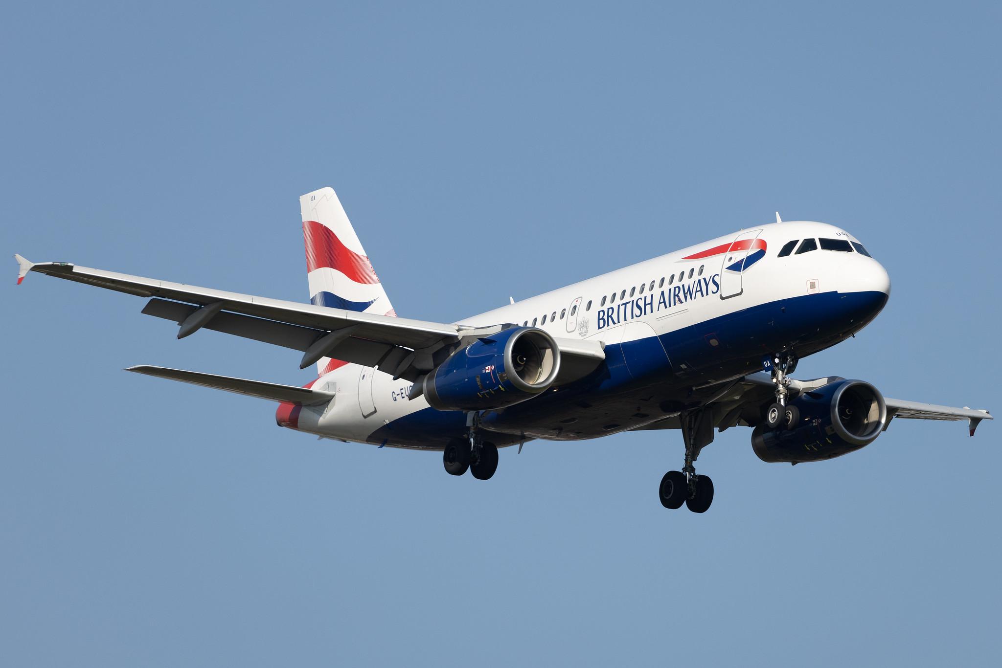 London Heathrow: British Airways (BA / BAW) |  Airbus A319-131 A319 | G-EUOA | MSN 1513
