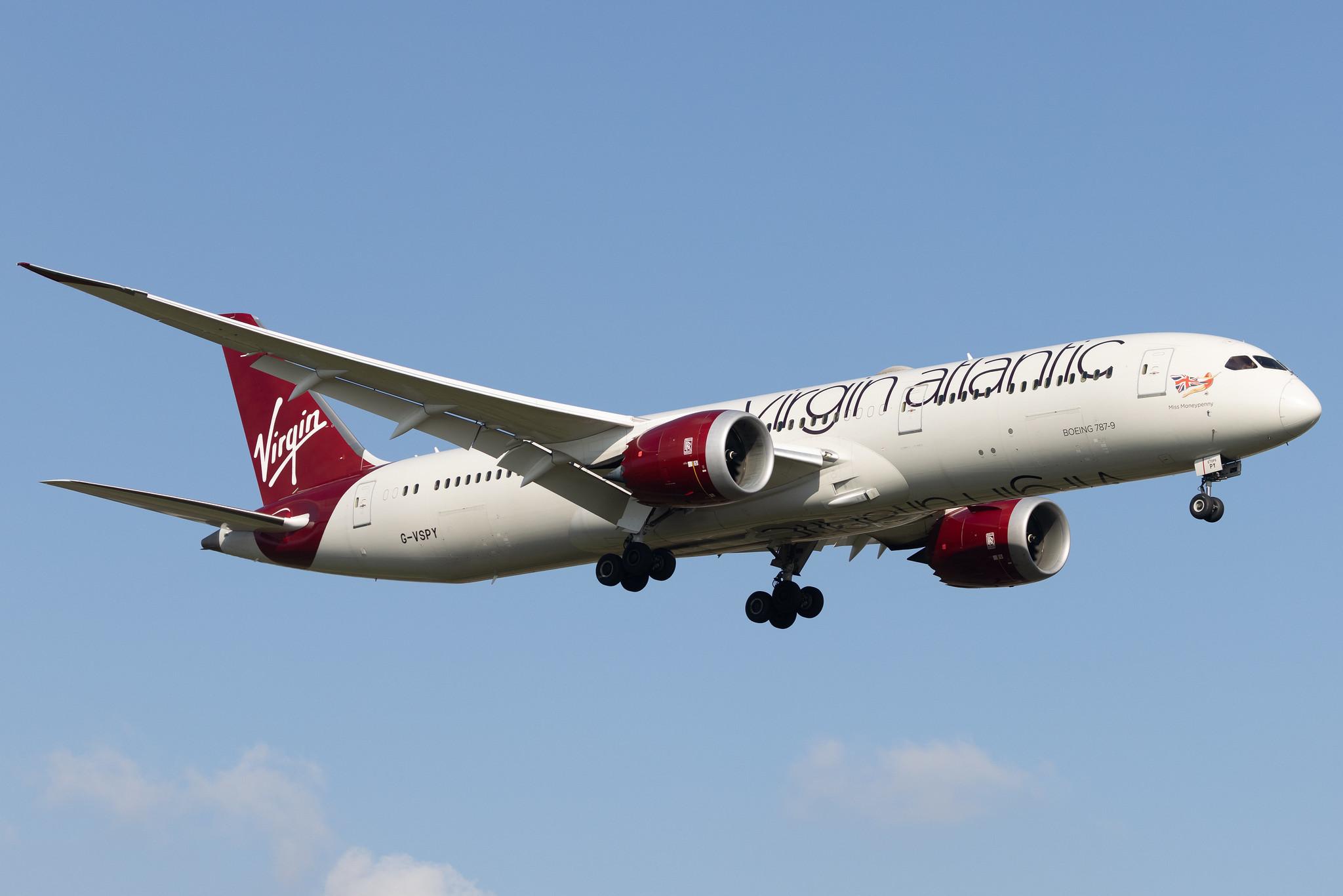 London Heathrow: Virgin Atlantic (VS / VIR) | Boeing 787-9 Dreamliner B789 | G-VSPY | MSN 37973