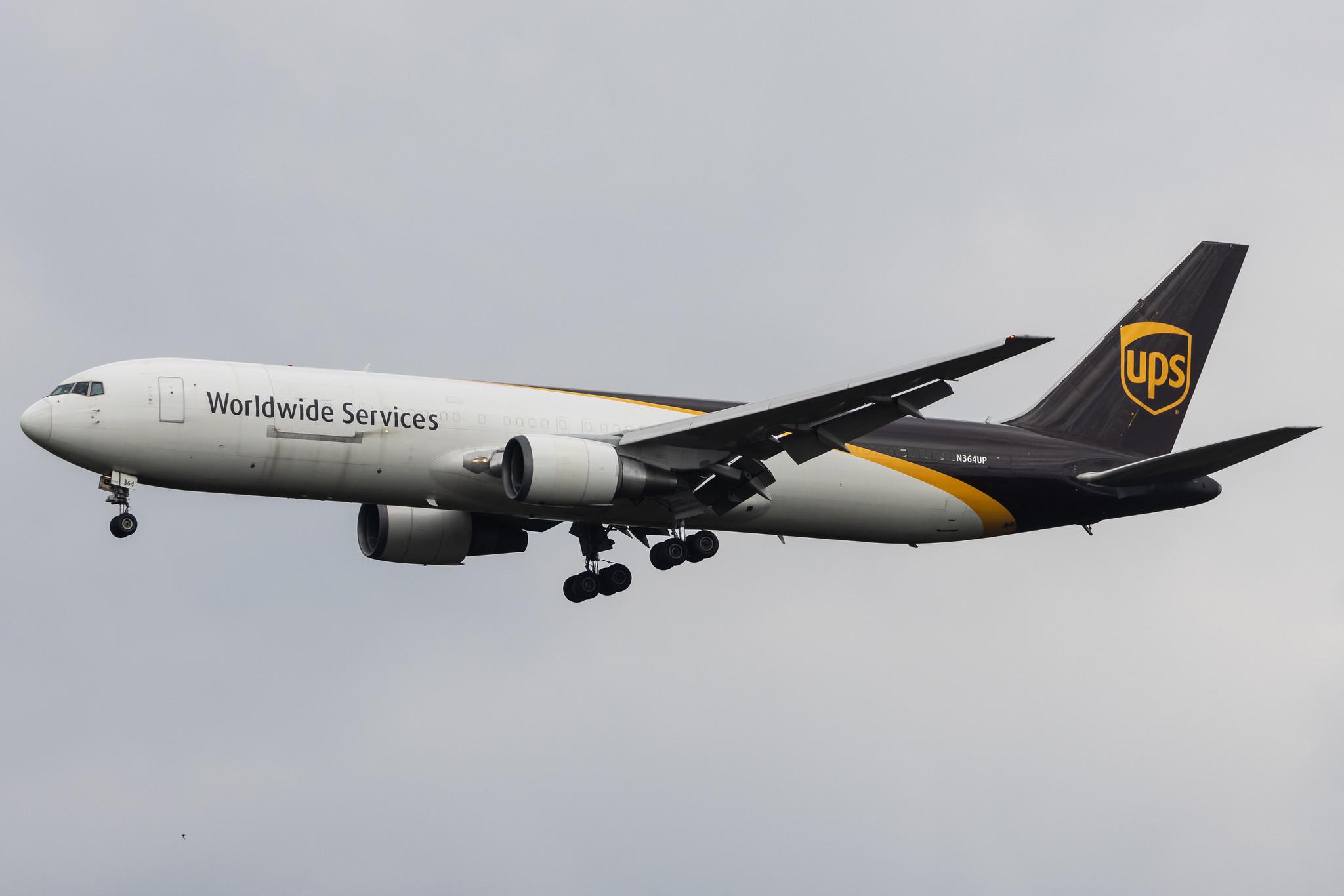 Köln Bonn Airport: UPS (5X / UPS) | Boeing 767-346(ER)(BCF) B763 | N364UP | MSN 33845