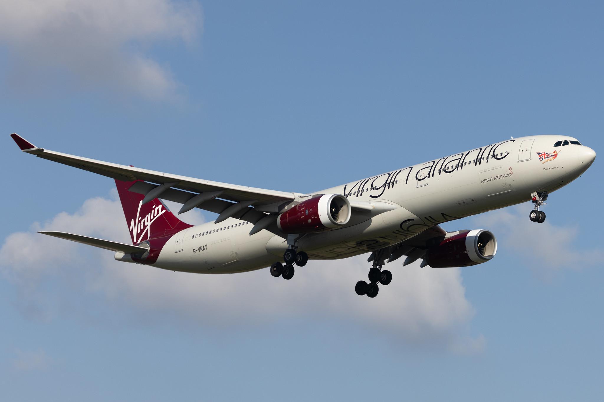 London Heathrow: Virgin Atlantic (VS / VIR) |  Airbus A330-343 A333 | G-VRAY | MSN 1296