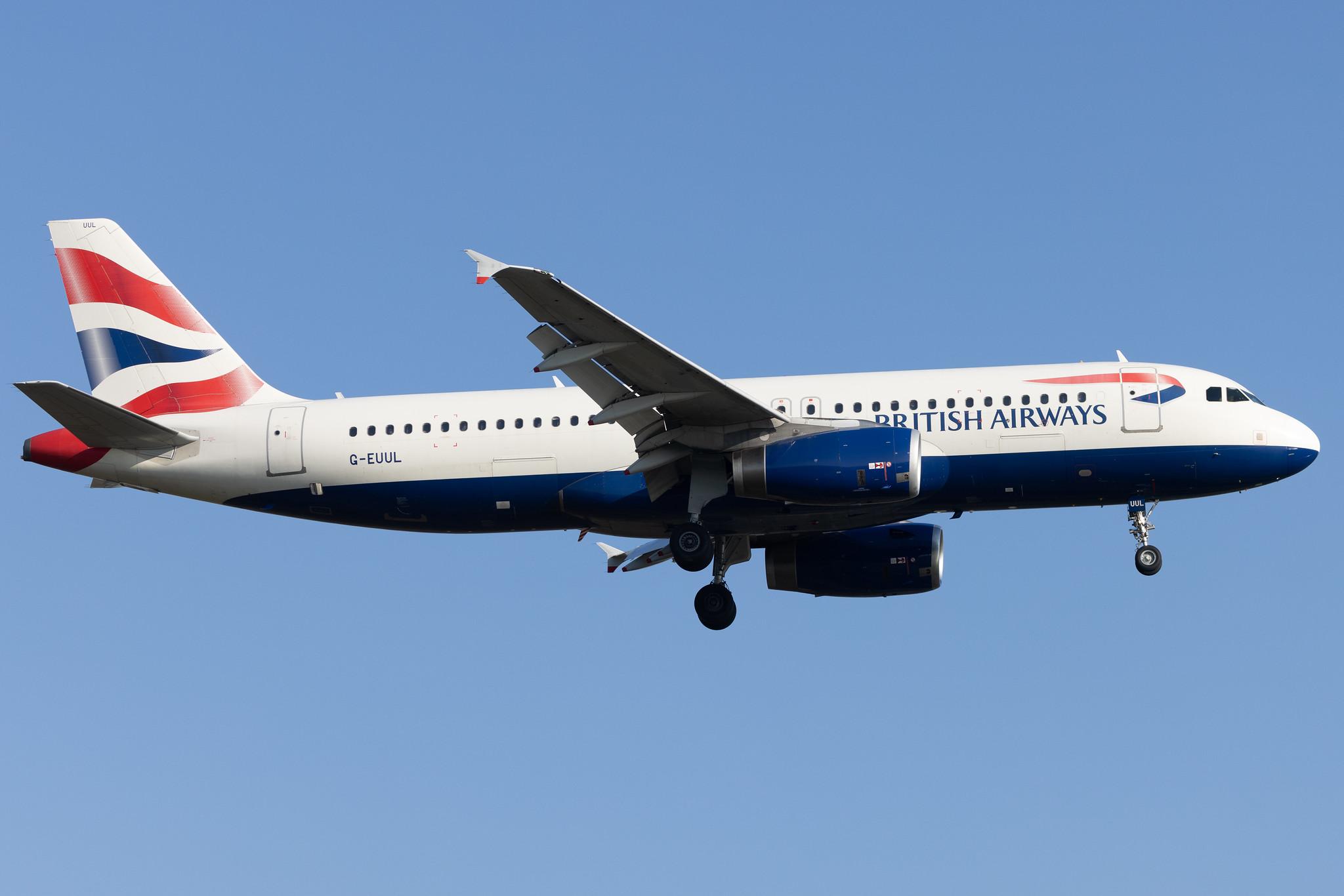 London Heathrow: British Airways (BA / BAW) |  Airbus A320-232 A320 | G-EUUL | MSN 1708