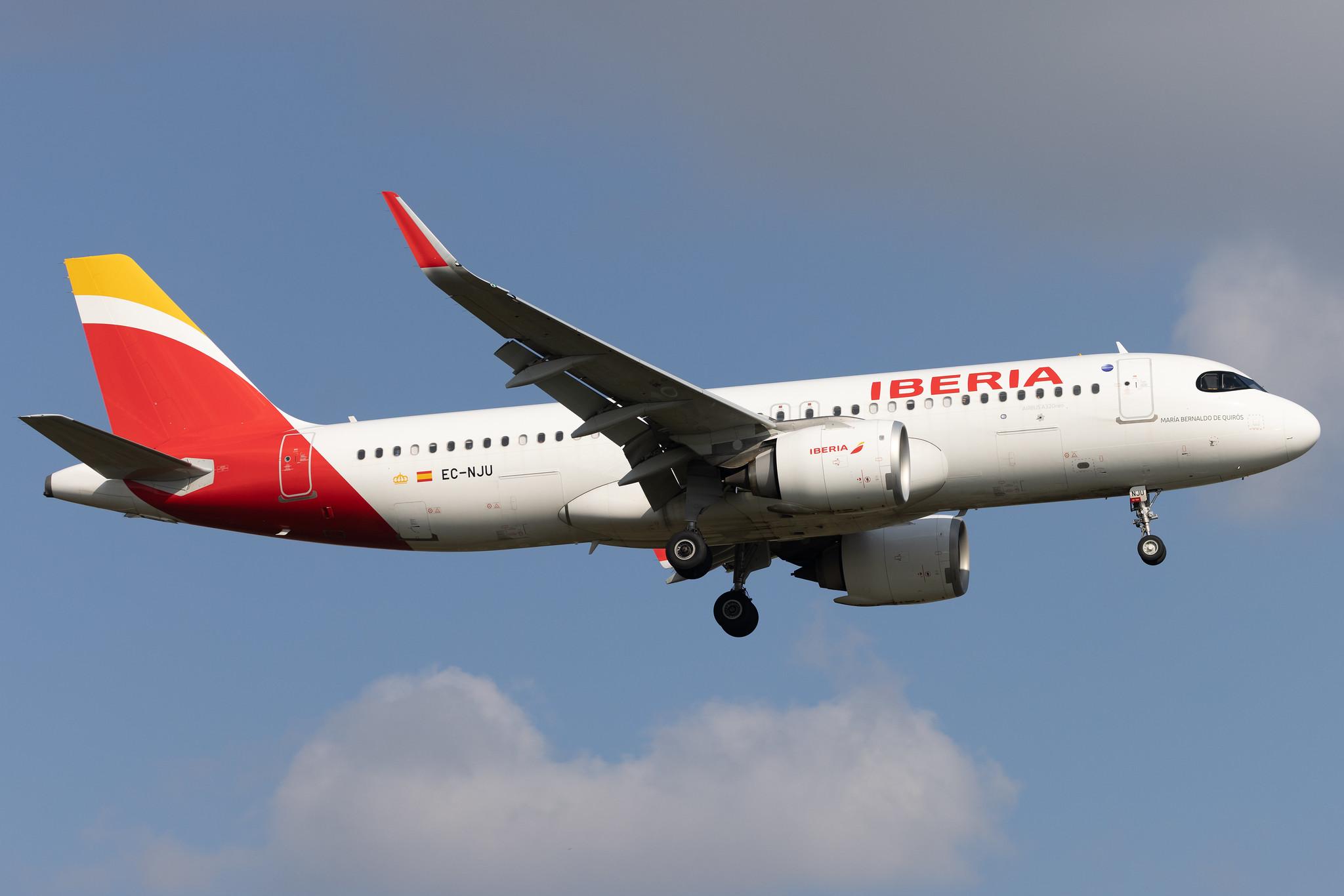 London Heathrow: Iberia (IB / IBE) | Airbus A320-251N A20N | EC-NJU | MSN 10065