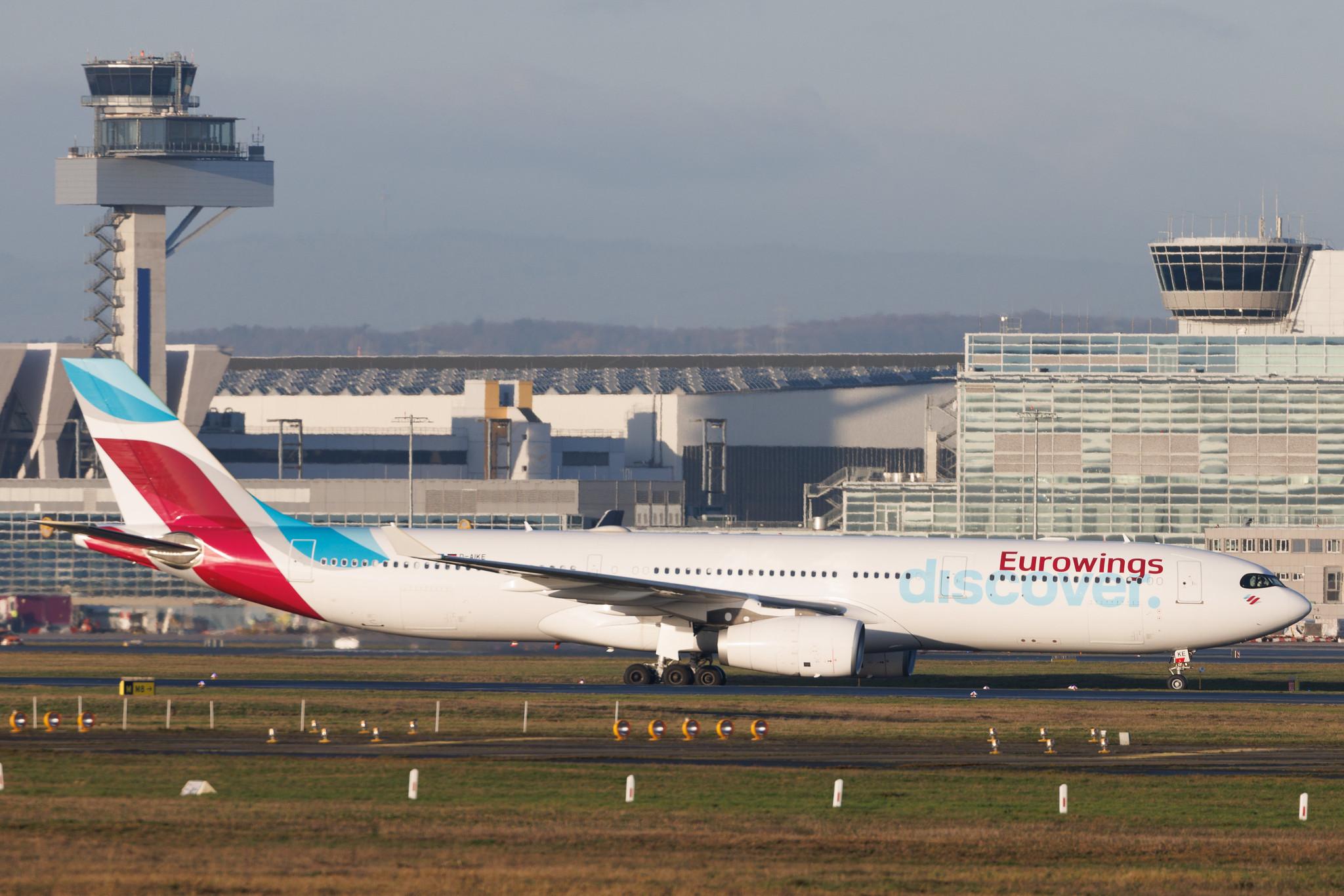 Frankfurt Airport: Eurowings Discover (4Y / OCN) | Airbus A330-343 A333 | D-AIKE | MSN 0636