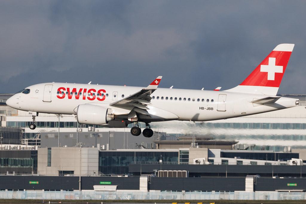 Frankfurt Airport: Swiss (LX / SWR) | Airbus A220-100 BCS1 | HB-JBB | MSN 50011