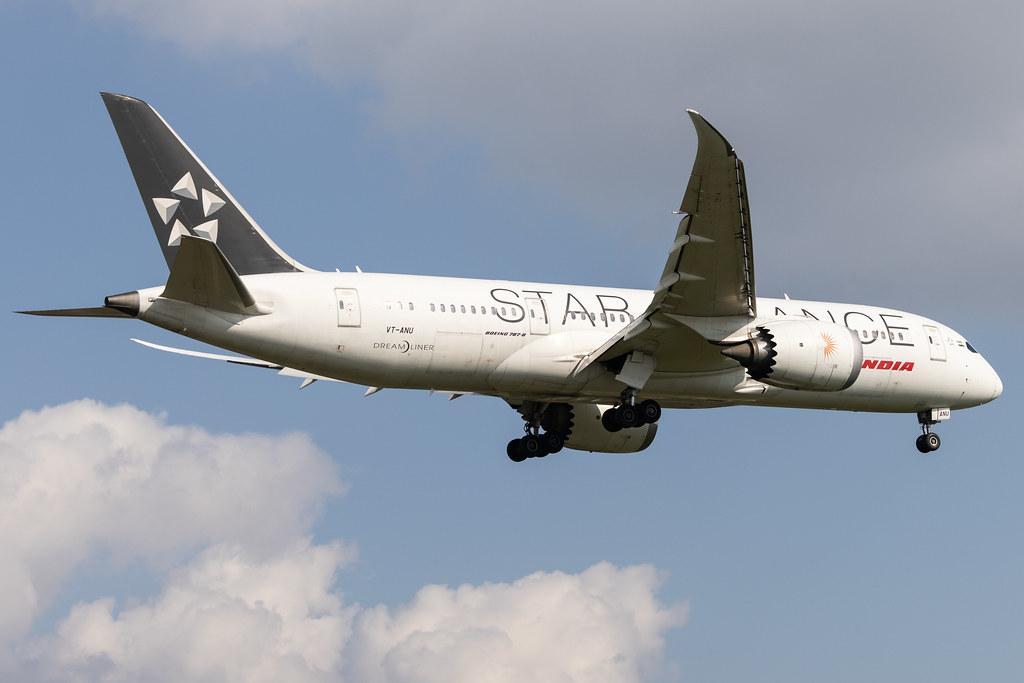 London Heathrow: Air India (AI / AIC) | Livery: Star Alliance Livery | Boeing 787-8 Dreamliner B788 | VT-ANU | MSN 36292