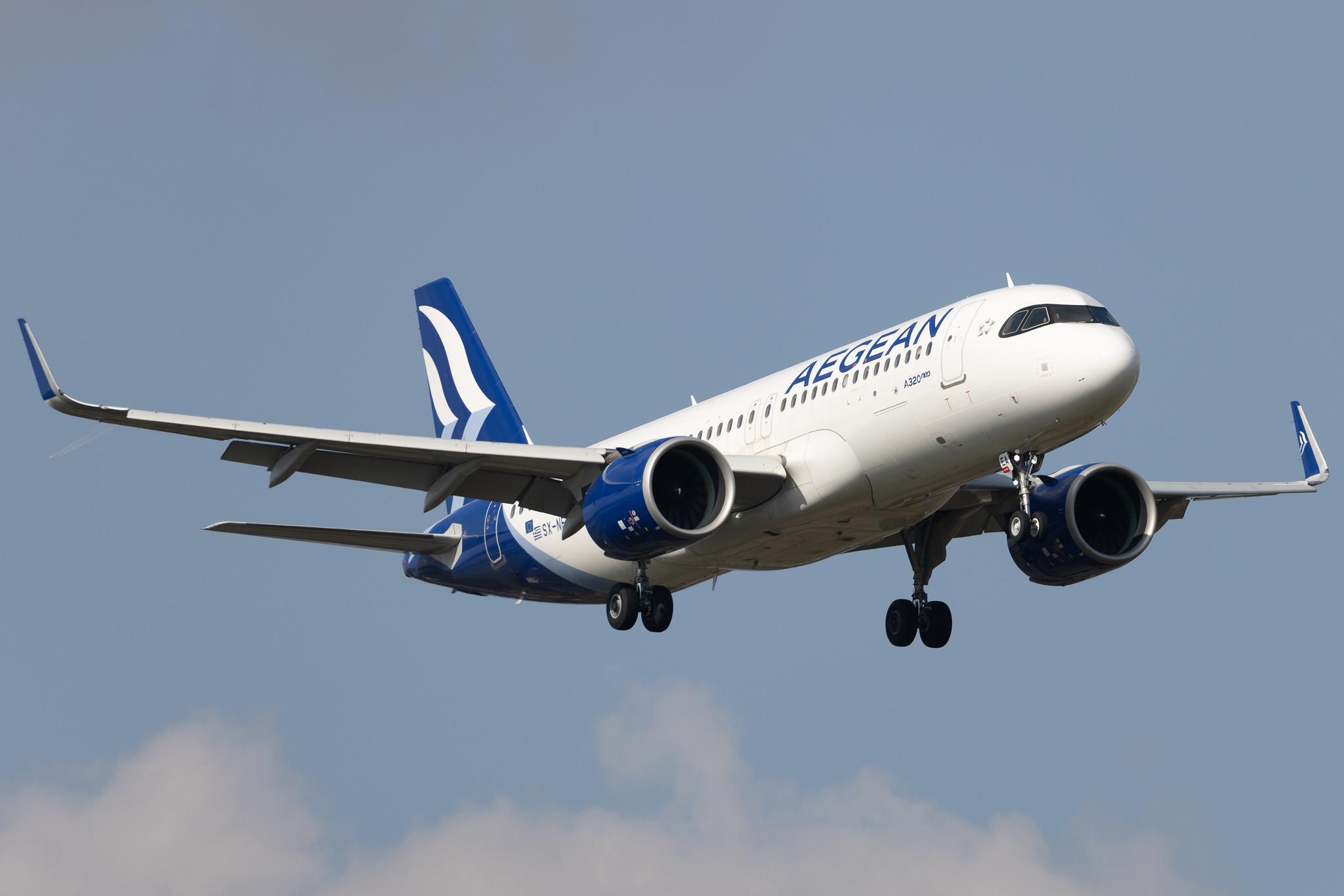 London Heathrow: Aegean Airlines (A3 / AEE) | Airbus A320-271N A20N | SX-NEA | MSN 9497