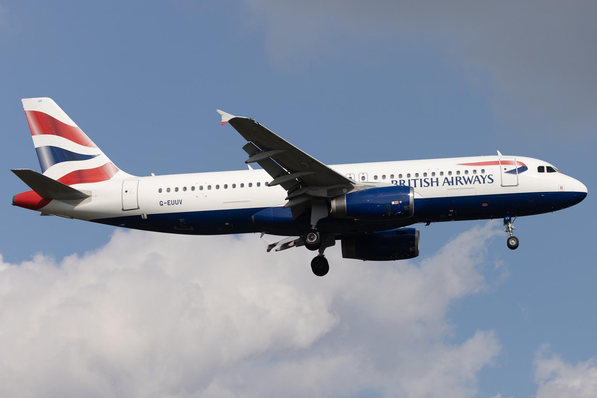 London Heathrow: British Airways (BA / BAW) | Airbus A320-232 A320 | G-EUUV | MSN 3468
