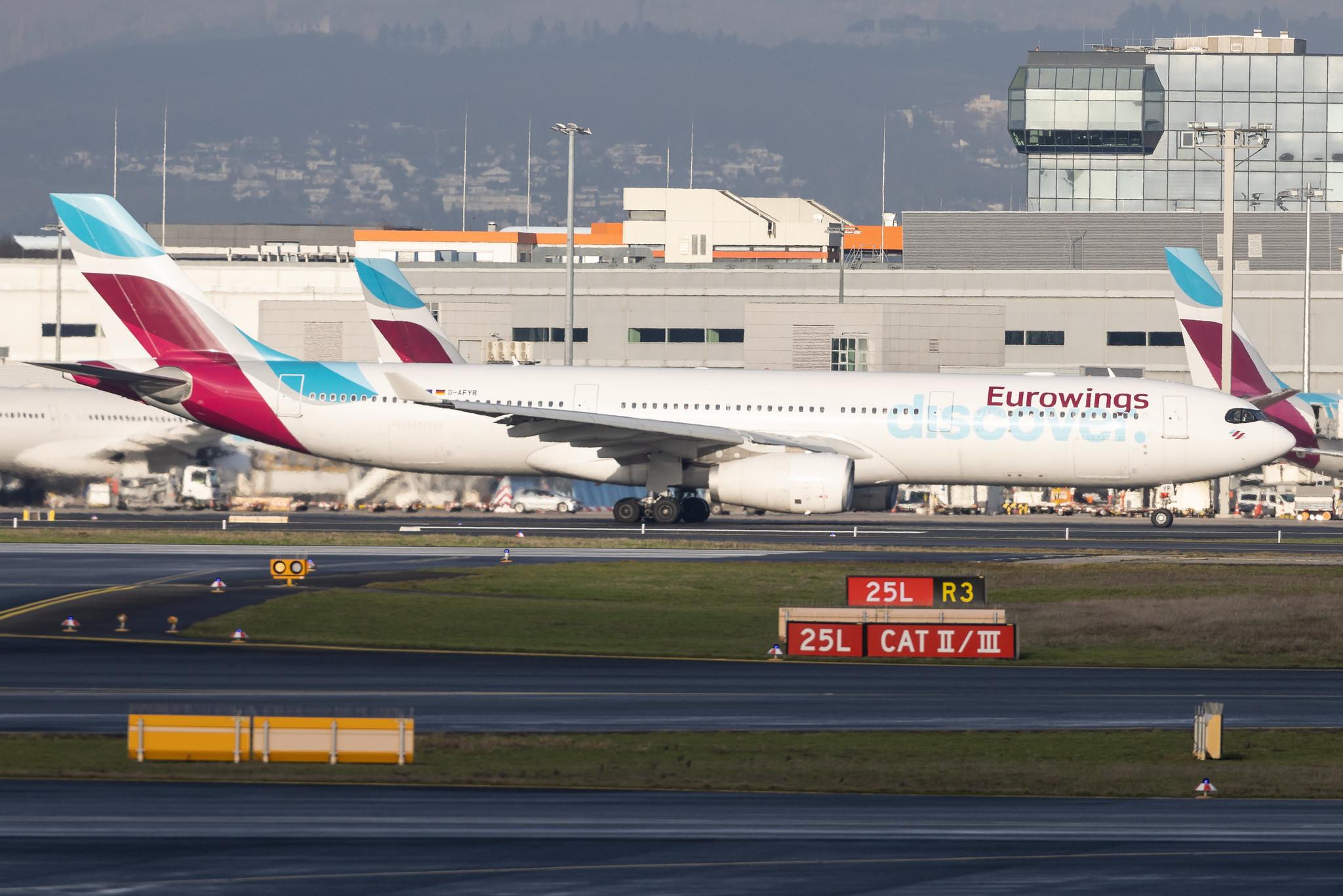 Frankfurt Airport: Eurowings Discover (4Y / OCN) | Airbus A330-343 A333 | D-AFYR | MSN 1711